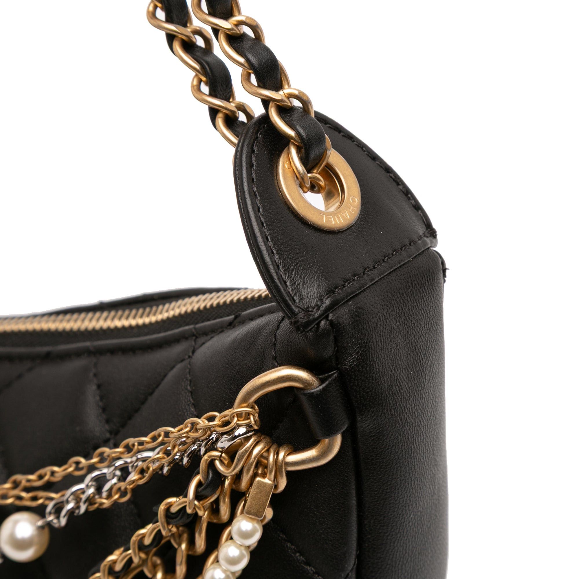 Chanel Quilted Lambskin All About Chains Hobo Size ONE SIZE - 8 Thumbnail