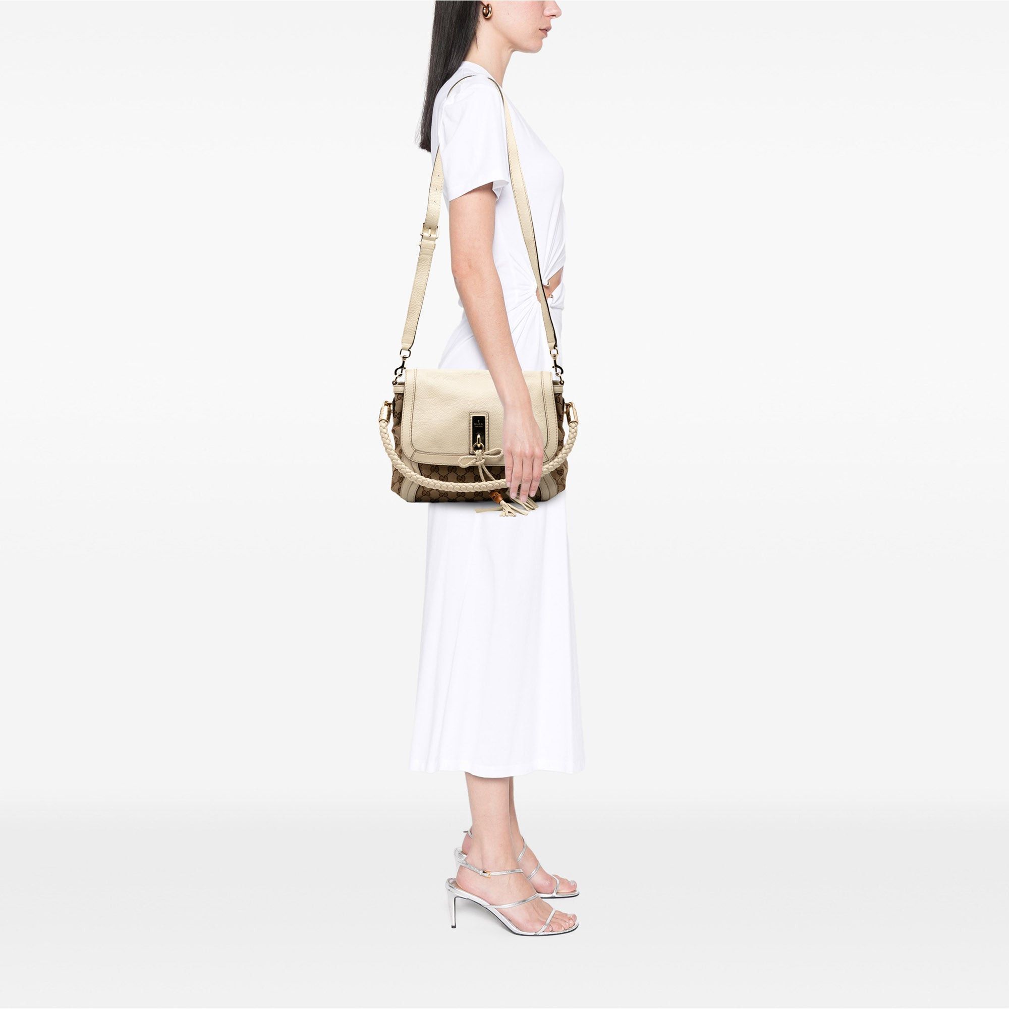 Gucci GG Canvas Bella Flap Satchel Size ONE SIZE - 7 Thumbnail