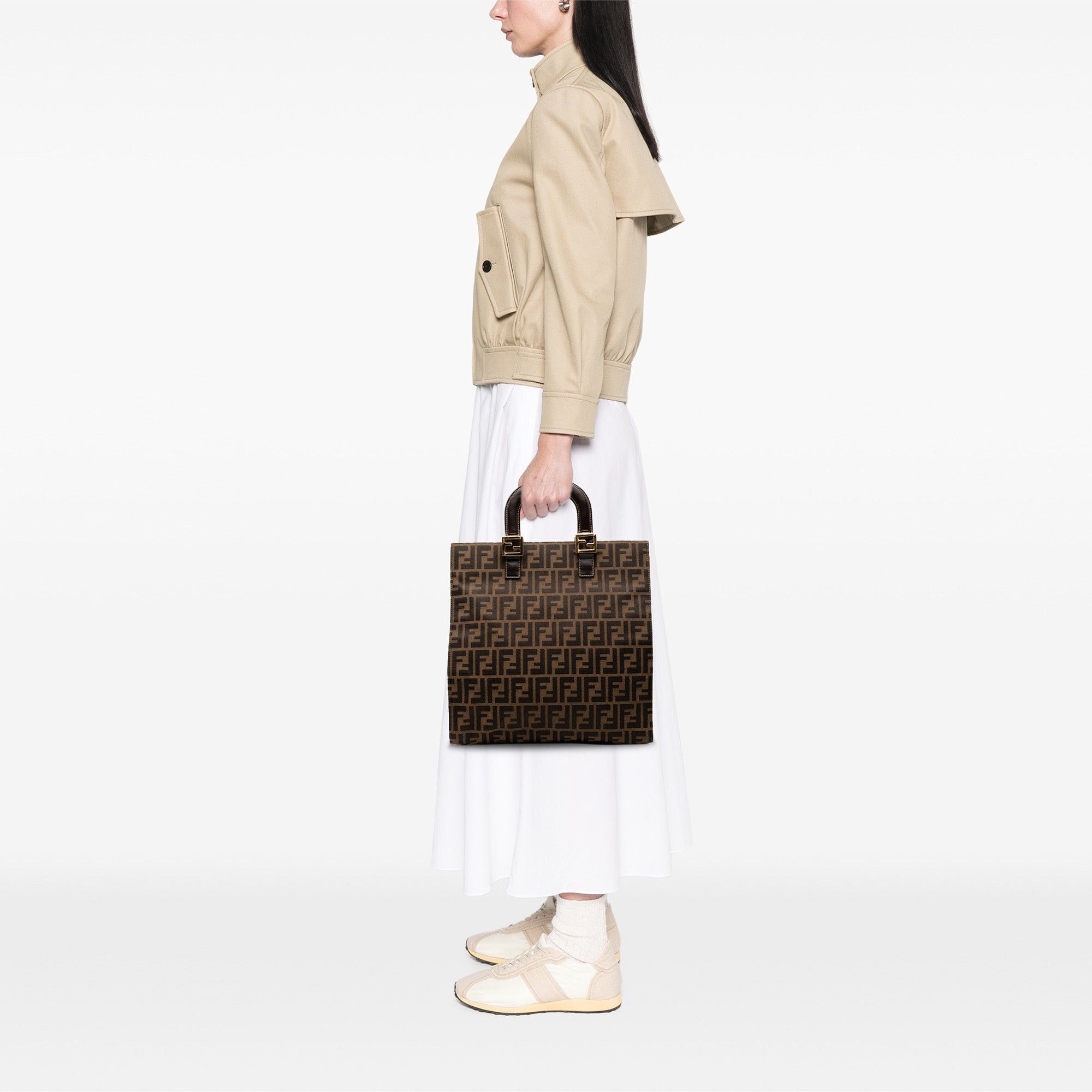 Fendi Zucca Canvas Twins Tote Size ONE SIZE - 7 Thumbnail