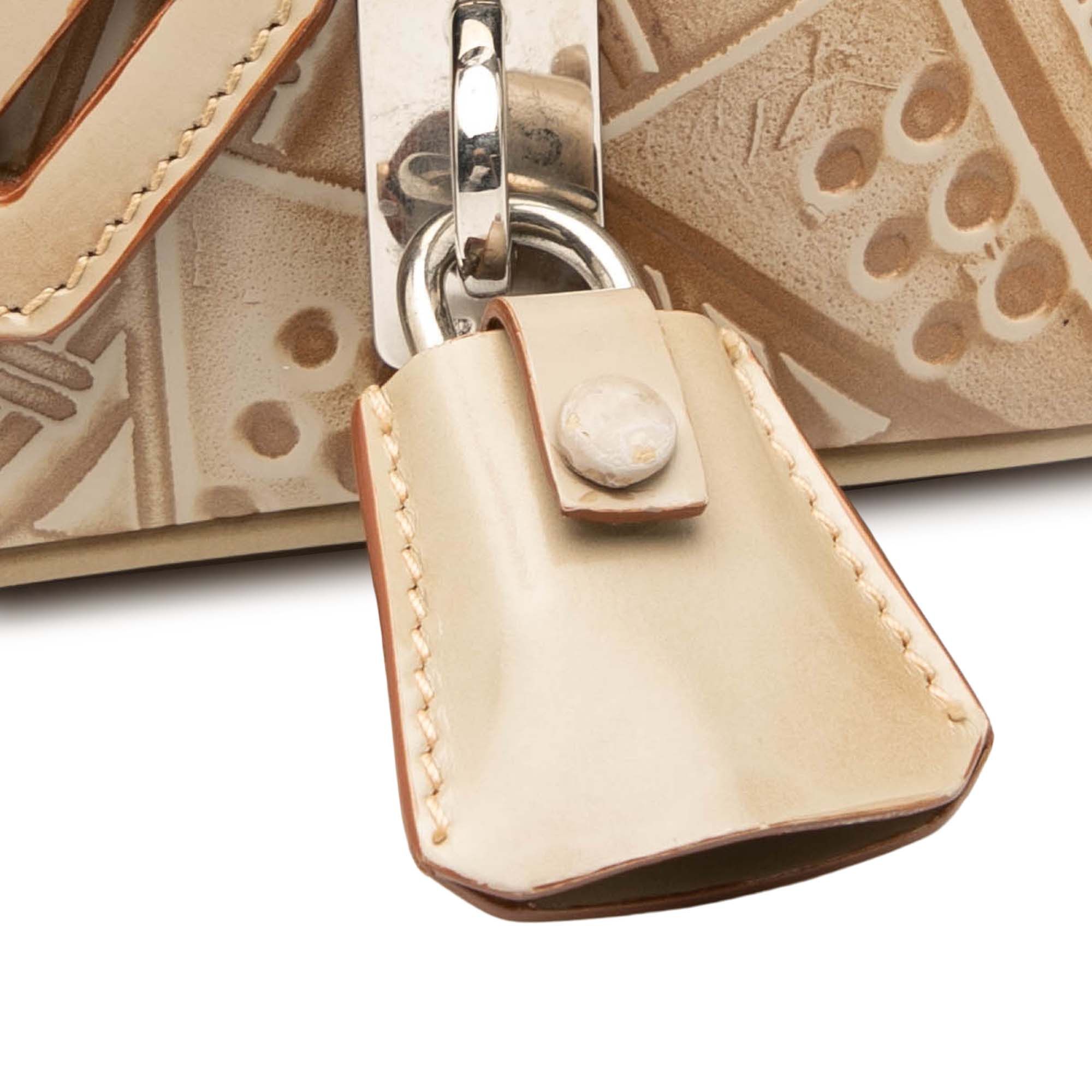 Prada Embossed Leather Handbag Size ONE SIZE - 7 Thumbnail