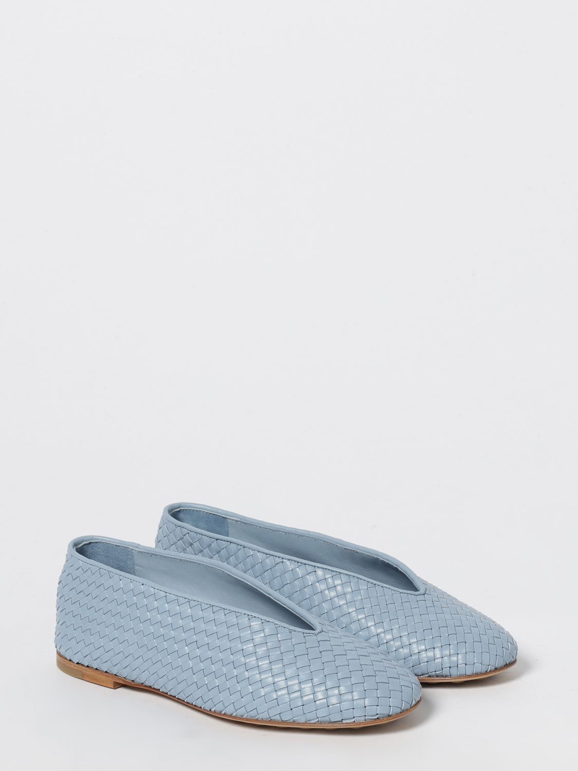 Bottega Veneta Bottega Veneta Ballet Flat Woman Gnawed Blue Size US 6 / IT 36 - 2 Thumbnail