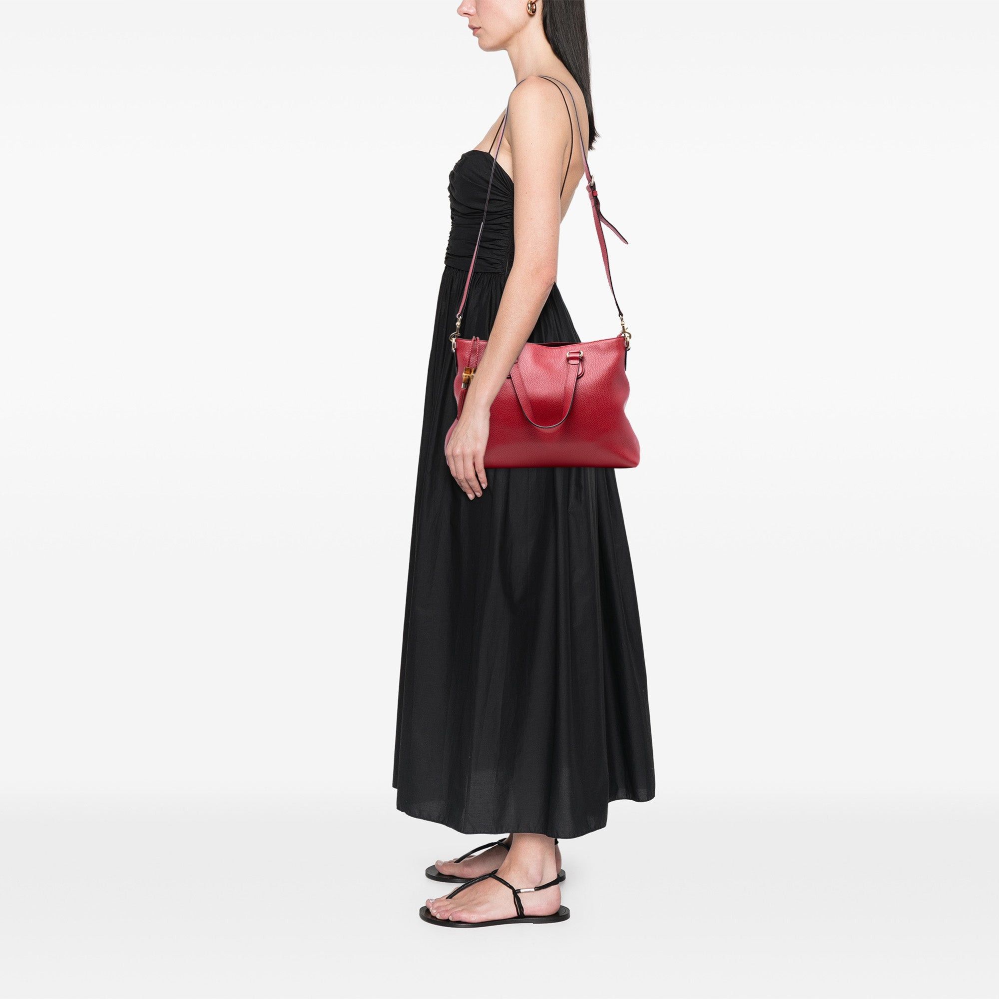 Gucci Leather Bamboo Tassel Satchel Size ONE SIZE - 7 Thumbnail