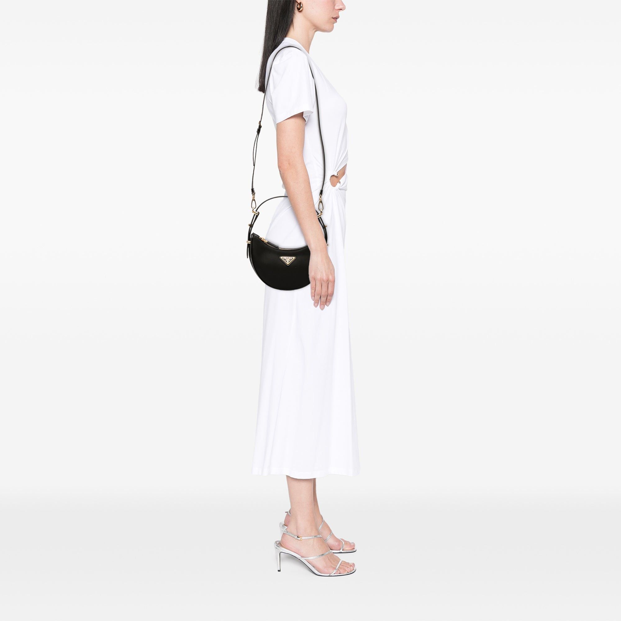 Prada Small Re Nylon and Leather Arque Satchel Size ONE SIZE - 11 Thumbnail
