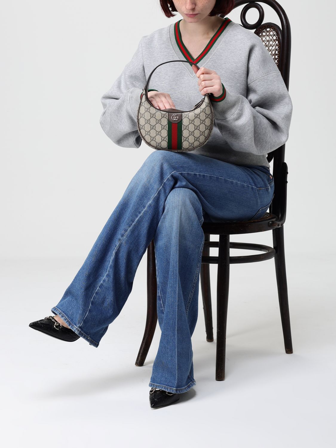 Gucci Gucci Sweatshirt Woman Grey Size M / US 6-8 / IT 42-44 - 2 Thumbnail