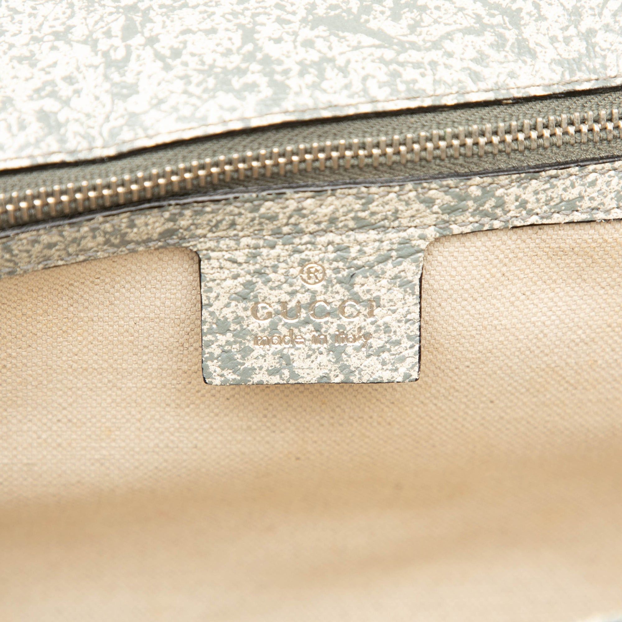 Gucci Large Speckled Leather New Bamboo Top Handle Bag Size ONE SIZE - 5 Thumbnail