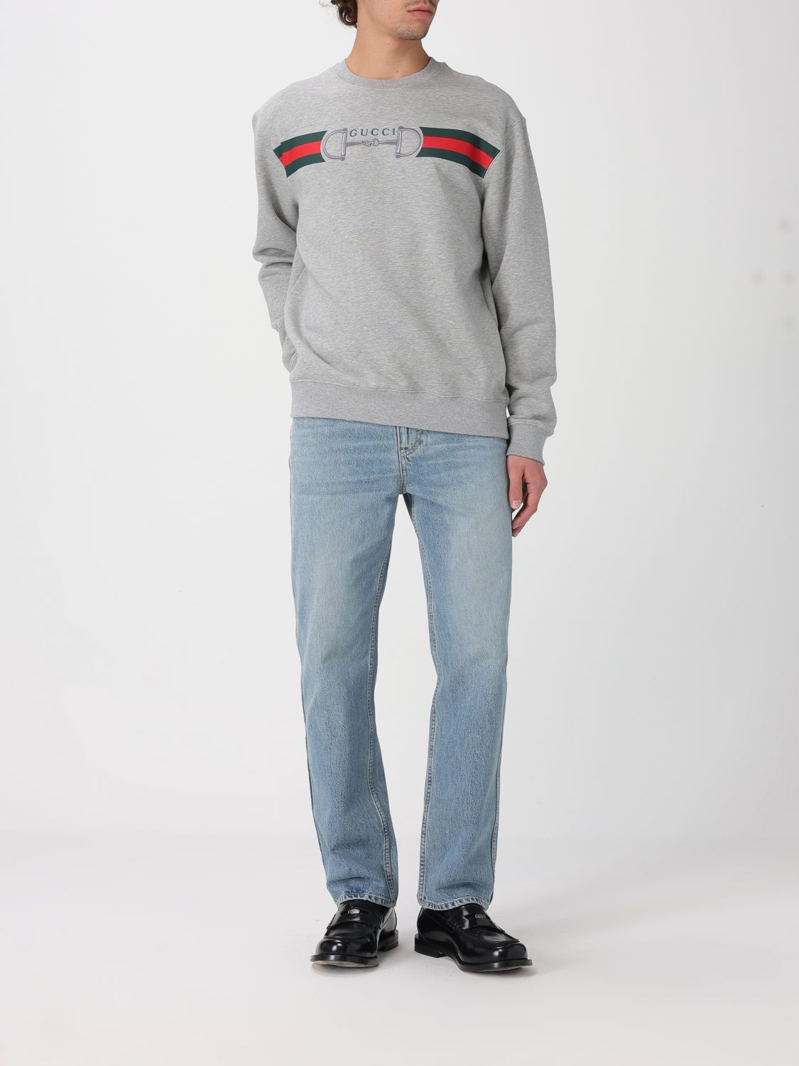 Gucci Gucci Sweatshirt Men Grey Size US XL / EU 56 / 4 - 2 Thumbnail