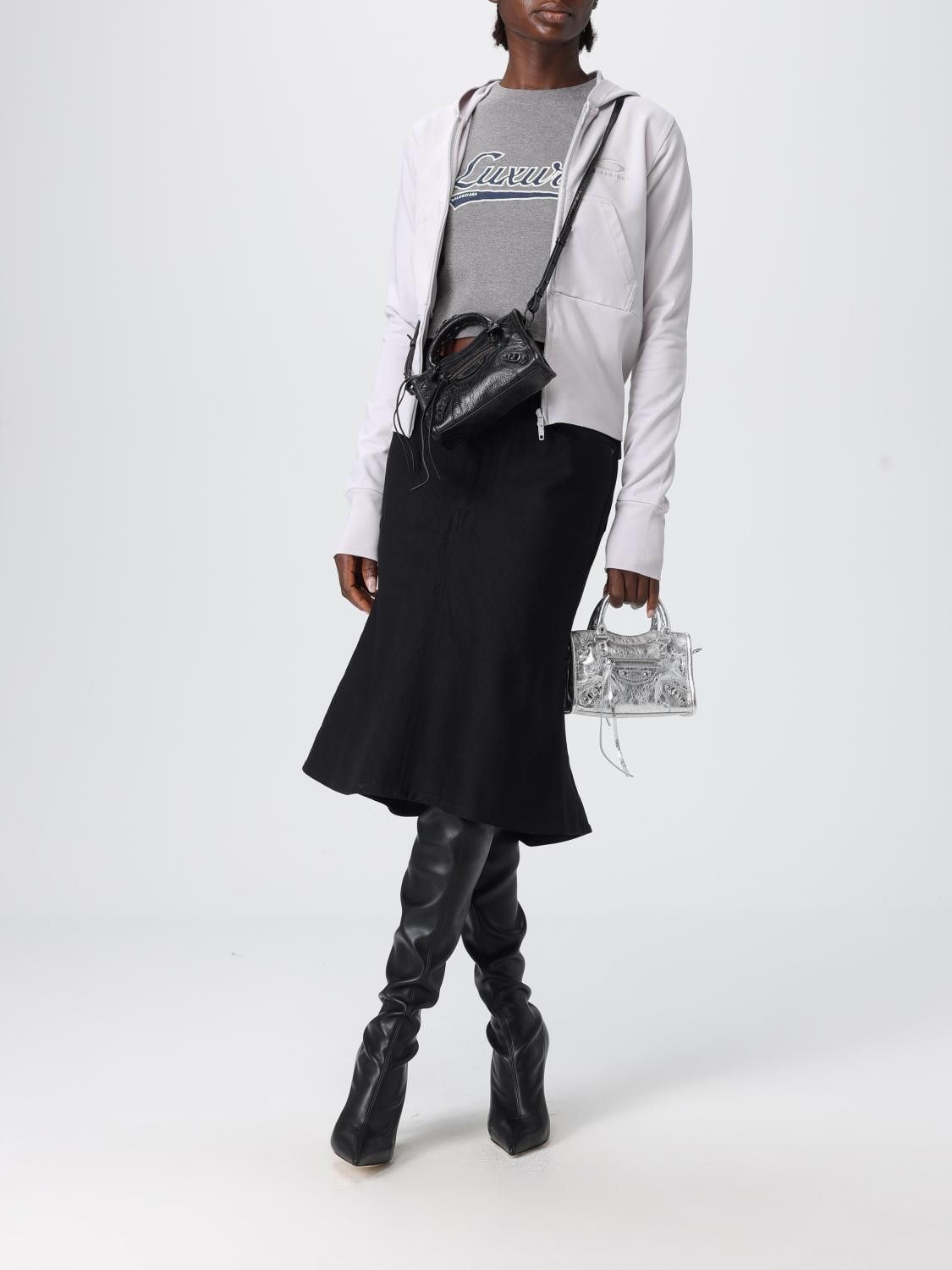 Balenciaga Balenciaga Sweatshirt Woman White Size M / US 6-8 / IT 42-44 - 2 Thumbnail