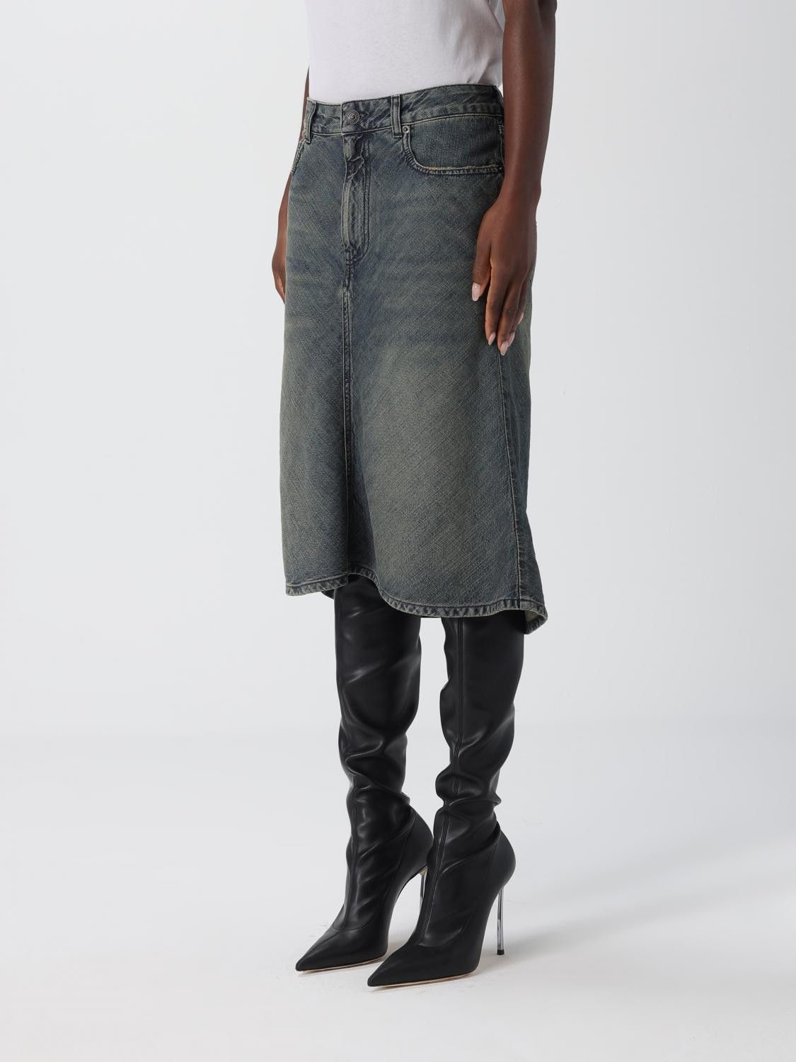 Balenciaga Balenciaga Skirt Woman Blue Size 26" / US 2 / IT 38 - 4 Thumbnail