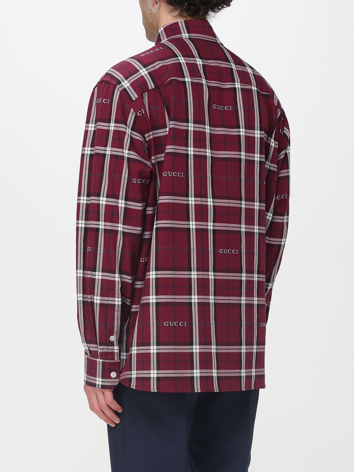 Gucci Gucci Shirt Men Burgundy Size US XL / EU 56 / 4 - 3 Thumbnail