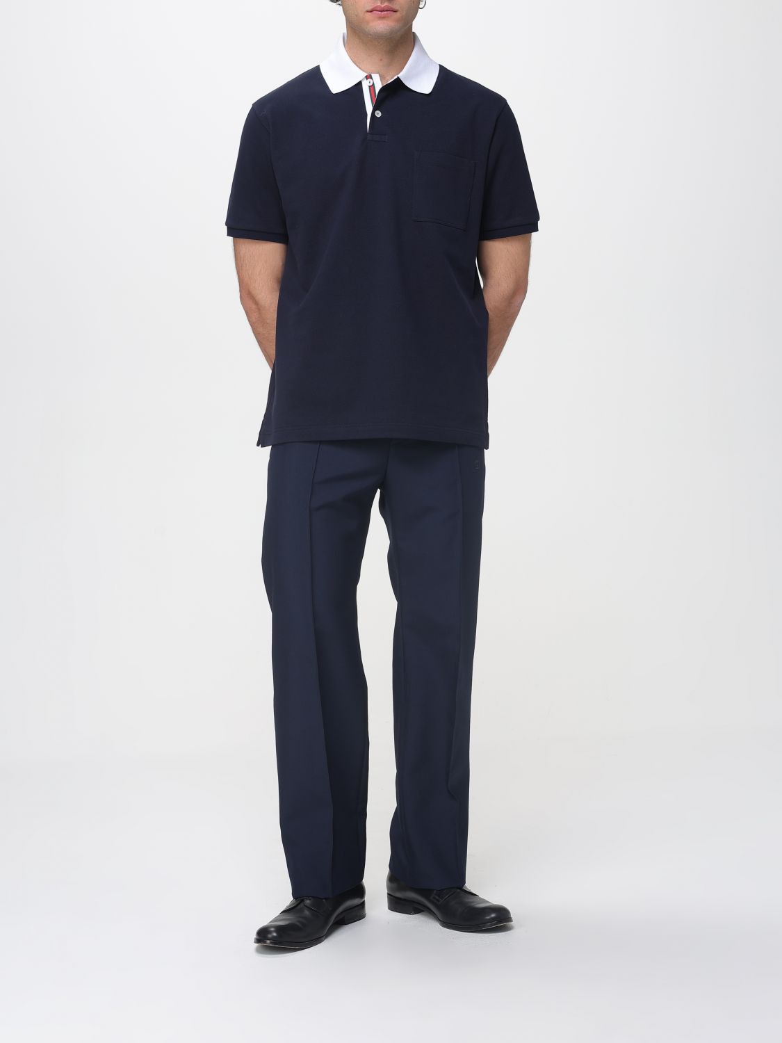 Gucci Gucci Polo Shirt Men Blue Size US S / EU 44-46 / 1 - 2 Thumbnail