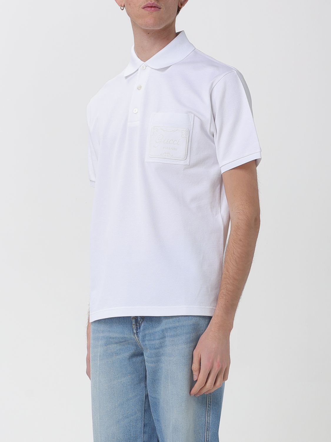 Gucci Gucci Polo Shirt Men White Size US XL / EU 56 / 4 - 4 Thumbnail