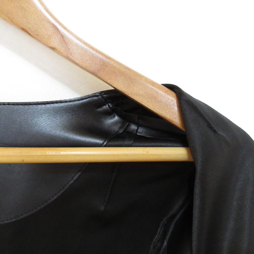 Other Other Sov. Double Standard Clothing Faux Leather Collarless Jacket Plastic / Synthetic Outerwear DUTY FREE for USA Size ONE SIZE - 9 Thumbnail