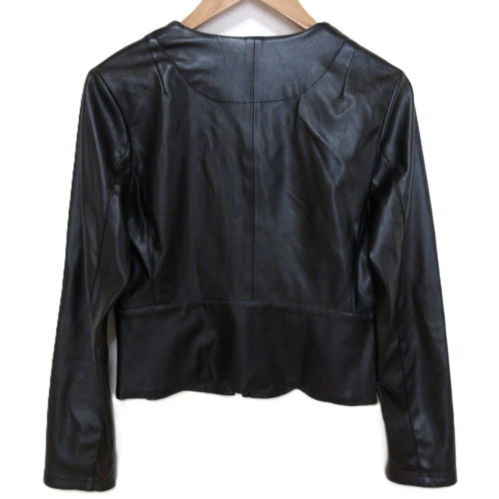 Other Other Sov. Double Standard Clothing Faux Leather Collarless Jacket Plastic / Synthetic Outerwear DUTY FREE for USA Size ONE SIZE - 2 Thumbnail