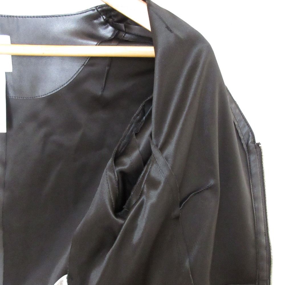 Other Other Sov. Double Standard Clothing Faux Leather Collarless Jacket Plastic / Synthetic Outerwear DUTY FREE for USA Size ONE SIZE - 8 Thumbnail