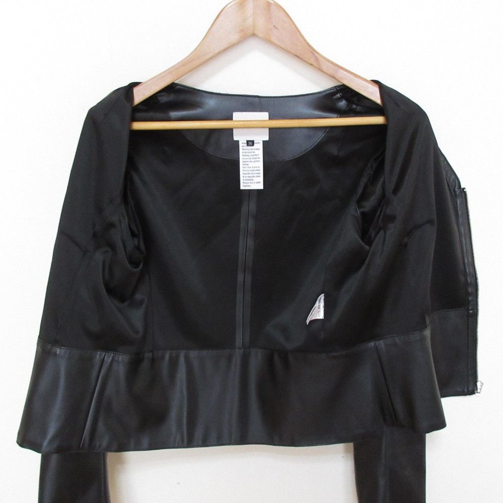 Other Other Sov. Double Standard Clothing Faux Leather Collarless Jacket Plastic / Synthetic Outerwear DUTY FREE for USA Size ONE SIZE - 7 Thumbnail