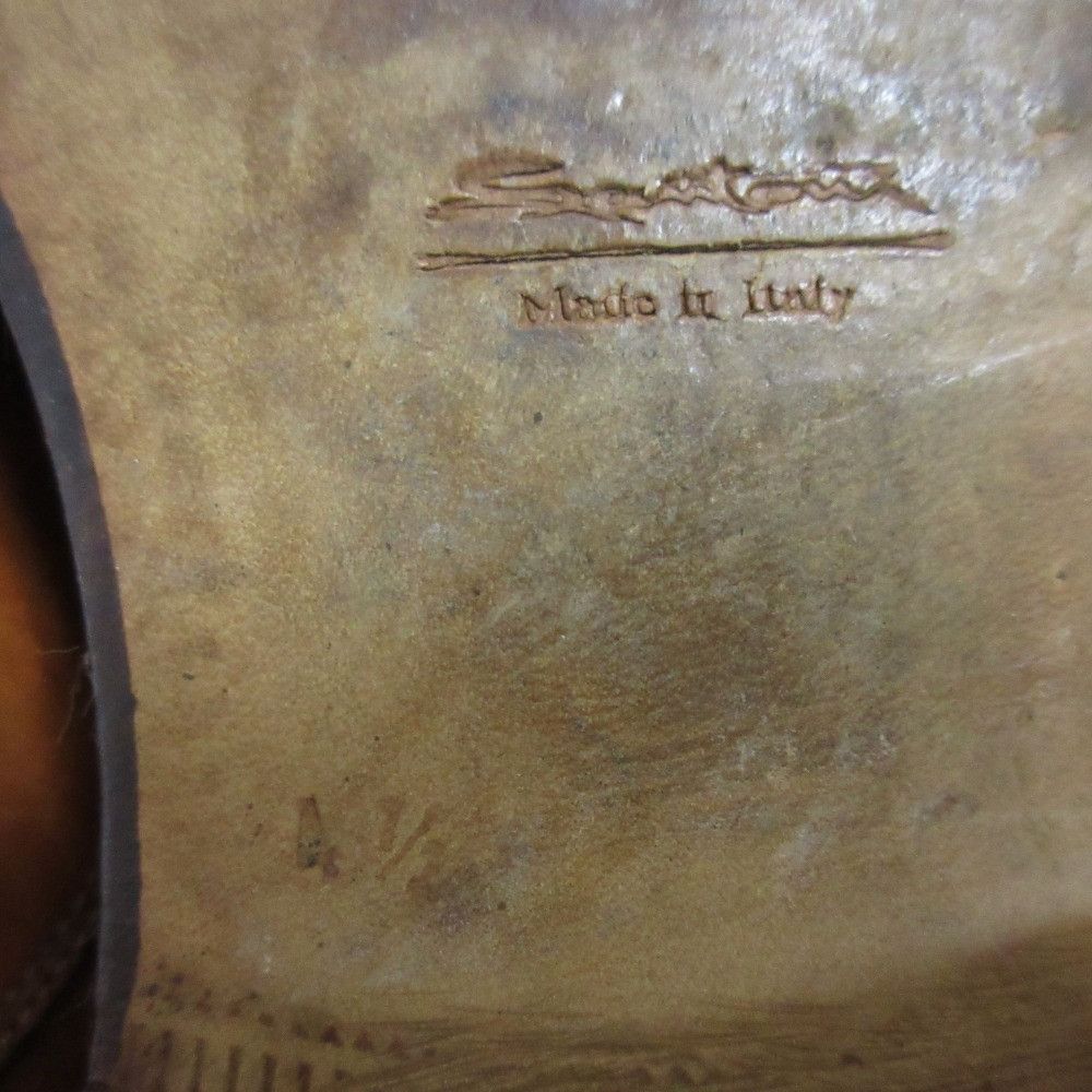 Other Other Santoni Wingtip Leather Lace-up Shoes Leather Shoes 6434 DUTY FREE for USA Size ONE SIZE - 7 Thumbnail