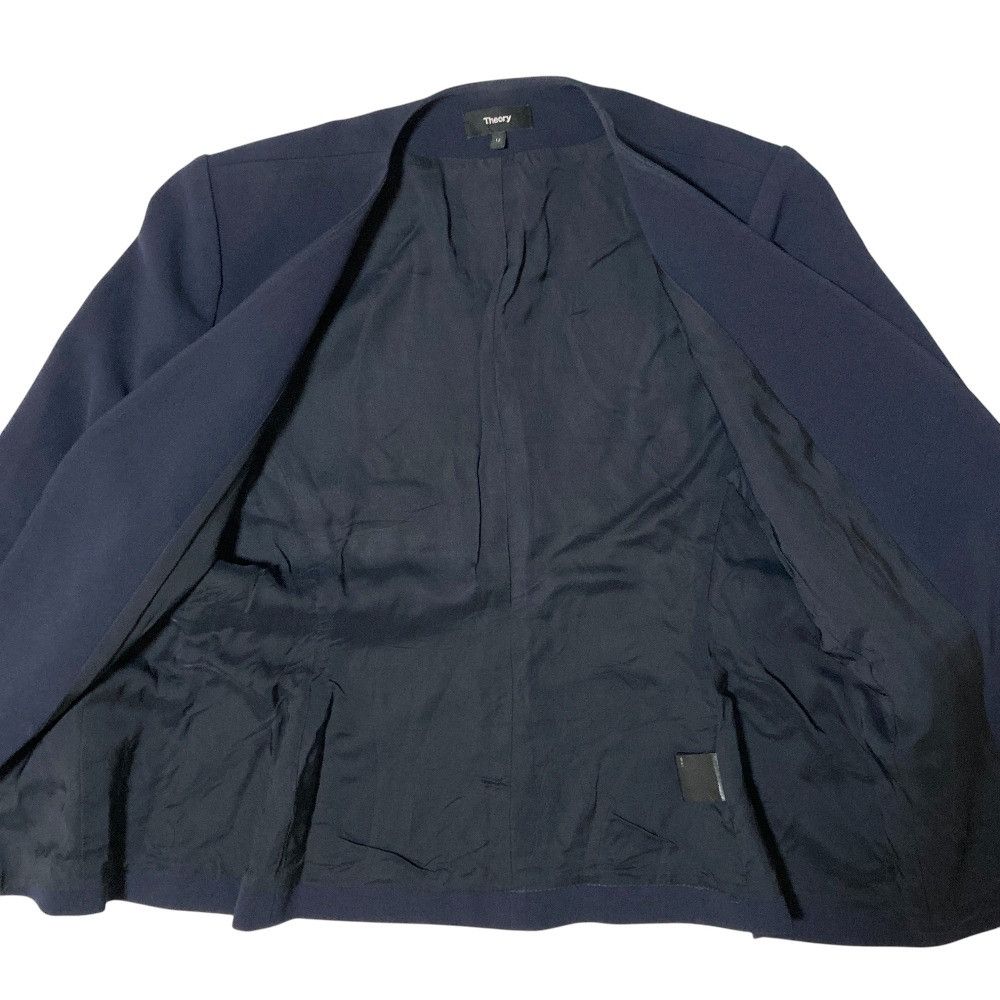 Theory Theory Theory CLASSIC CREPE Collarless Jacket Textile Outerwear DUTY FREE for USA Size ONE SIZE - 4 Thumbnail