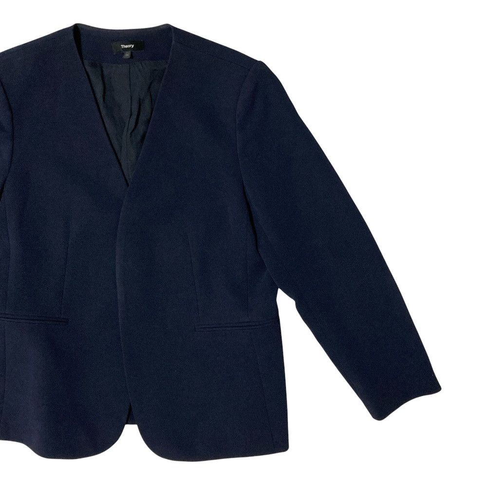 Theory Theory Theory CLASSIC CREPE Collarless Jacket Textile Outerwear DUTY FREE for USA Size ONE SIZE - 3 Thumbnail