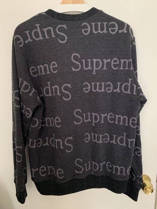 Supreme Supreme Jacquard Logo Crewneck | Grailed