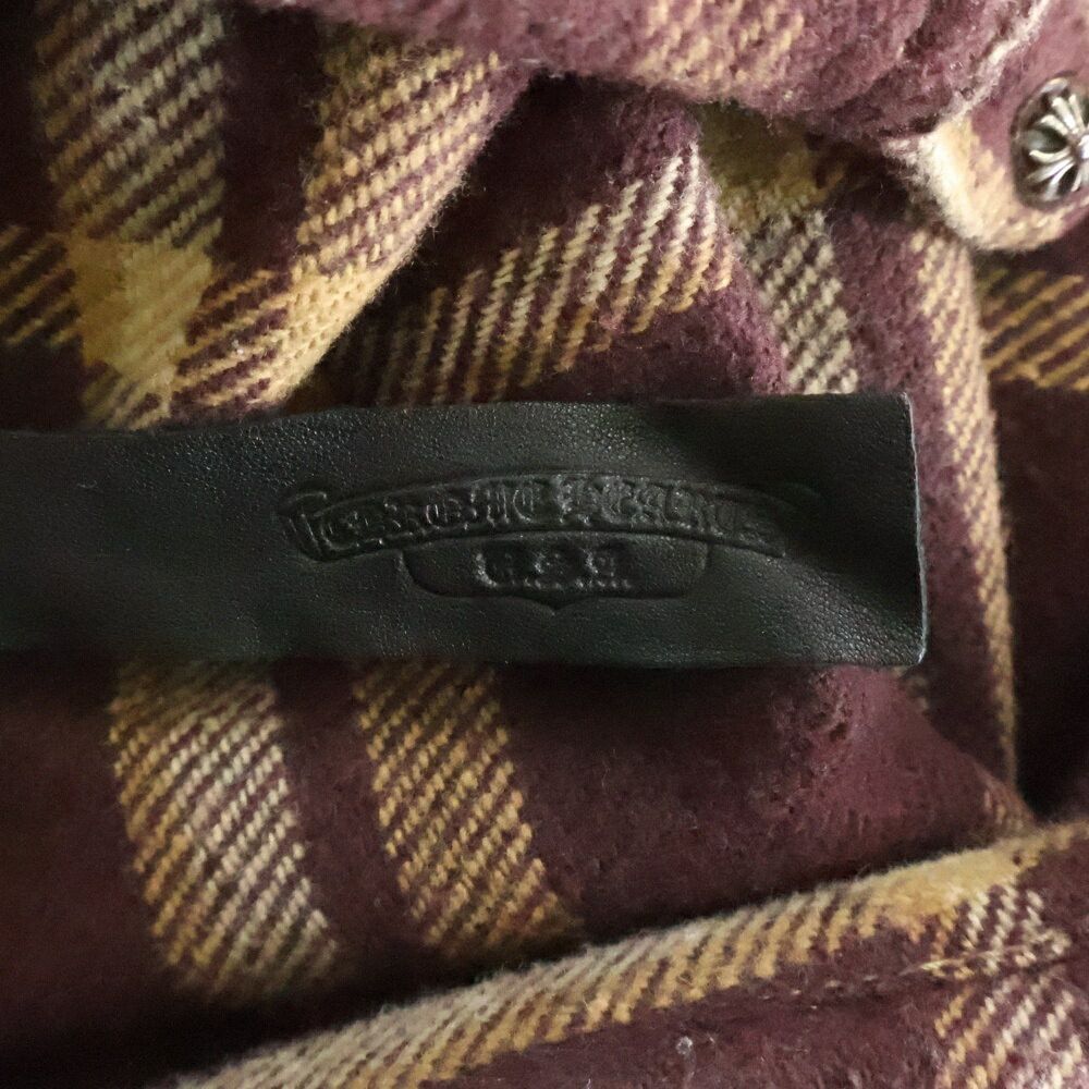 Chrome Hearts Chrome Hearts Work Dog Cross Patch Long Sleeve Check Flannel Shirt Brown Size US XL / EU 56 / 4 - 7 Thumbnail