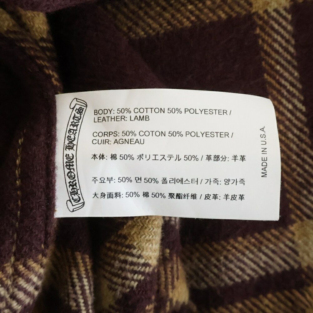 Chrome Hearts Chrome Hearts Work Dog Cross Patch Long Sleeve Check Flannel Shirt Brown Size US XL / EU 56 / 4 - 8 Thumbnail