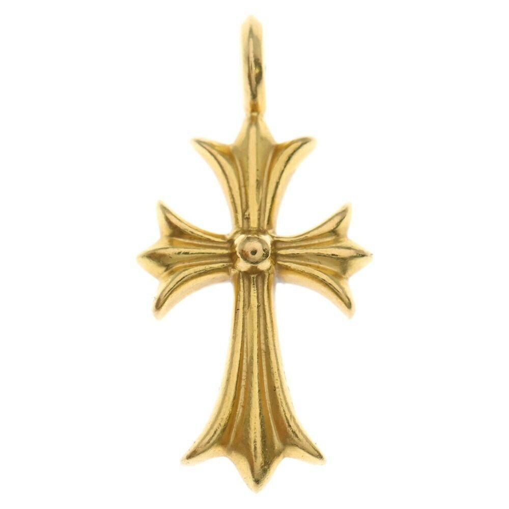Chrome Hearts Chrome Hearts 22k Tiny Crsf Diamond Fat Cross Pave Pendant Gold Size ONE SIZE - 2 Thumbnail
