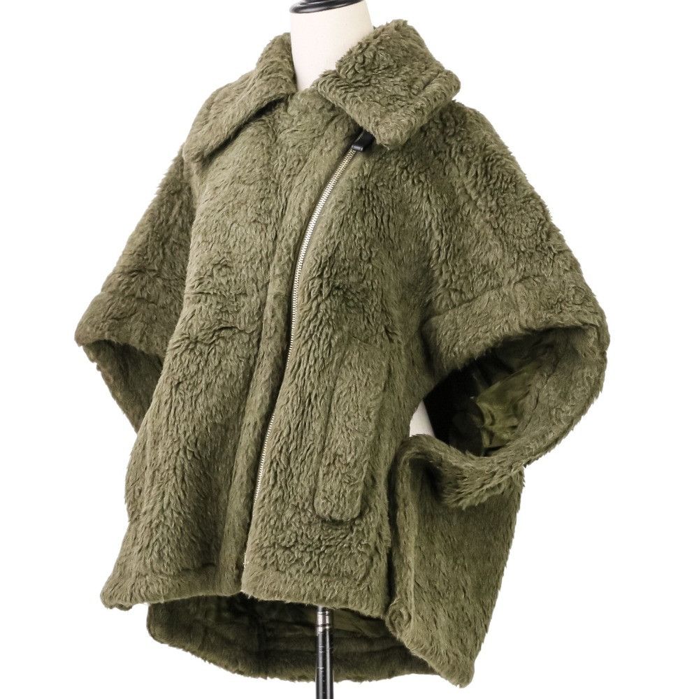 Max Mara Max Mara Max Mara Teddy Bear Wool Cape Fur Outerwear 23473613336 DUTY FREE for USA Size ONE SIZE - 3 Thumbnail