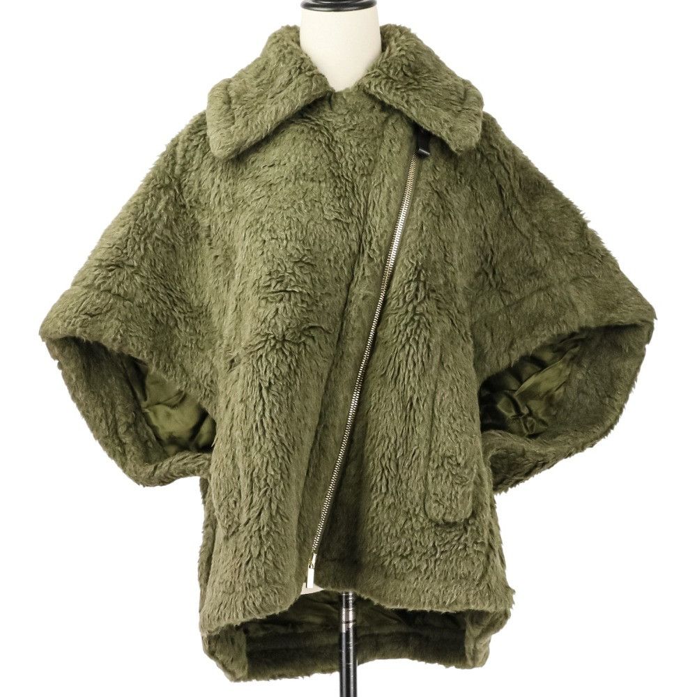 Max Mara Max Mara Max Mara Teddy Bear Wool Cape Fur Outerwear 23473613336 DUTY FREE for USA Size ONE SIZE - 2 Thumbnail