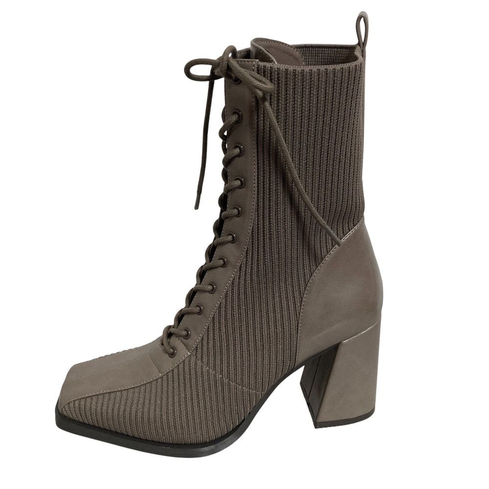 Other Other rienda Lace Up Knit Boots Textile Shoes DUTY FREE for USA Size ONE SIZE - 4 Thumbnail