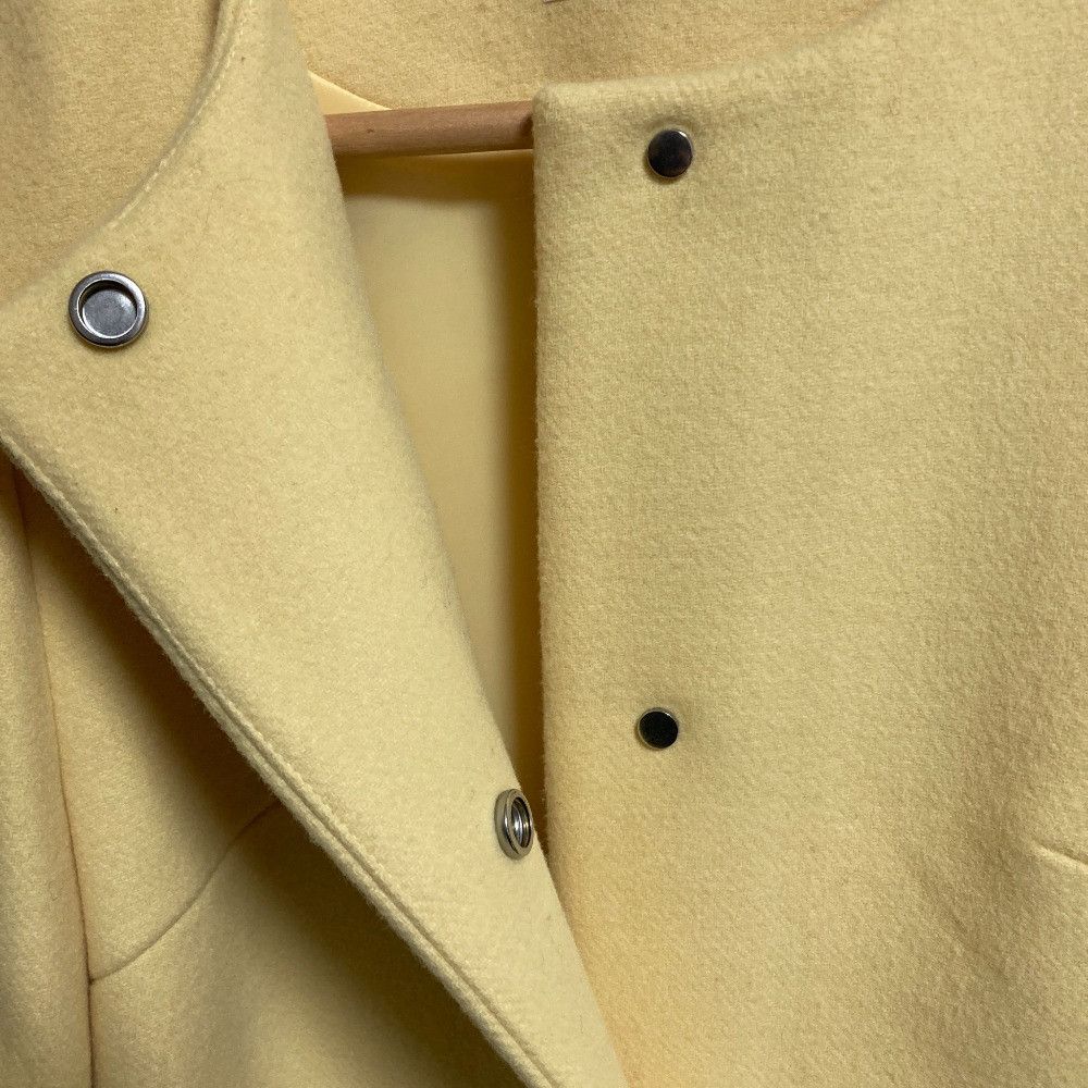 Other Other M-Premier Super100’s Wool Collarless Coat Textile Outerwear A236-015 DUTY FREE for USA Size ONE SIZE - 6 Thumbnail