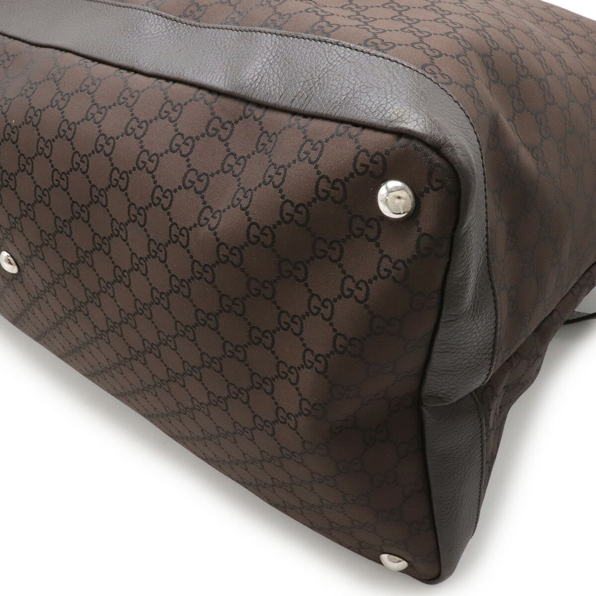 Gucci Gucci Gucci GG Nylon Leather 2way Travel Bag Textile Travel Bag 105669 DUTY FREE for USA Size ONE SIZE - 3 Thumbnail