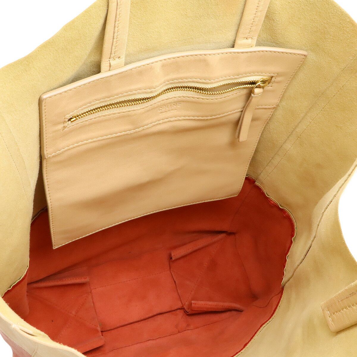 Celine Celine Celine Horizontal Cabas Leather Tote Bag Leather Tote Bag DUTY FREE for USA Size ONE SIZE - 8 Thumbnail