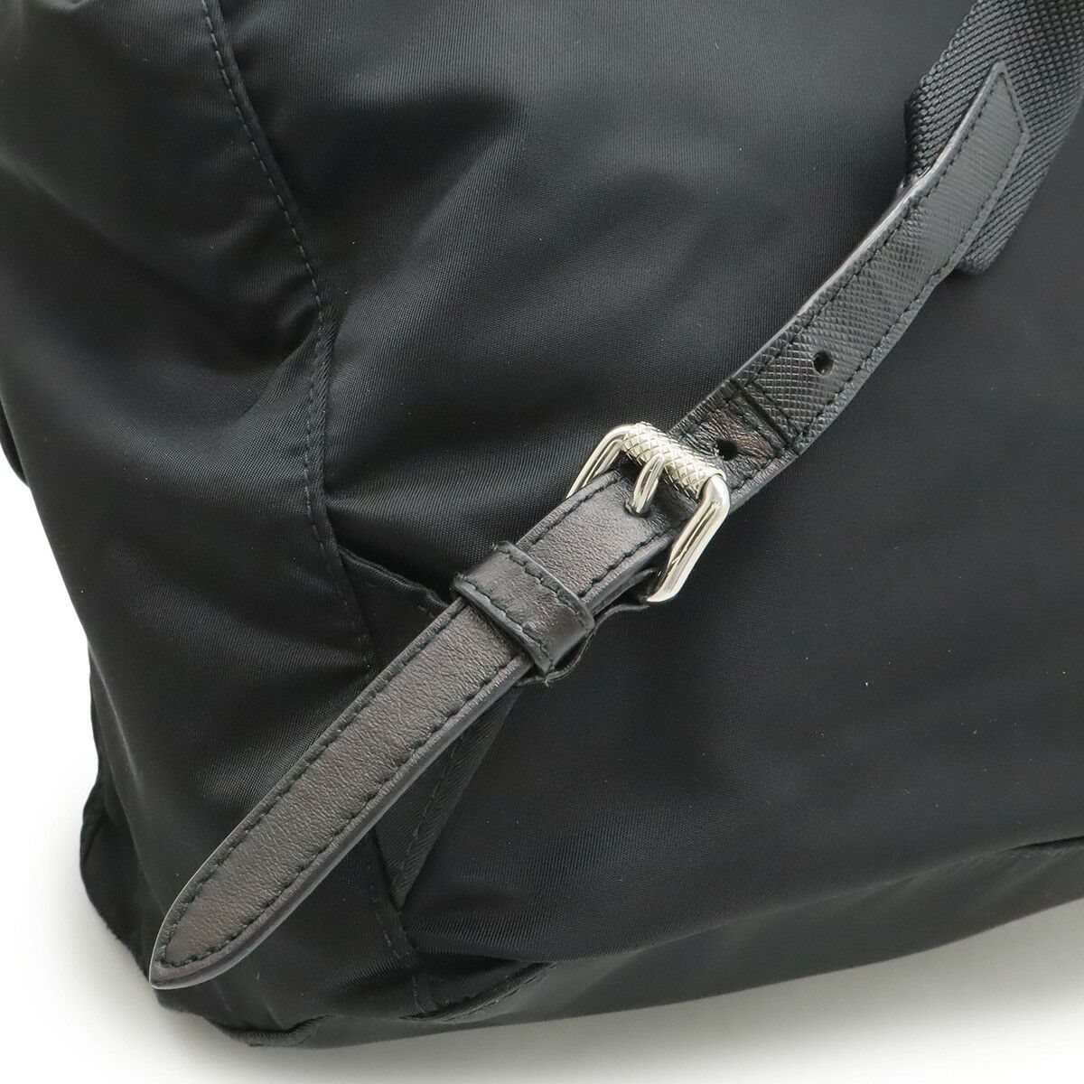 Prada Prada Prada Triangle Logo Nylon Leather Backpack Textile Backpack 1BZ811 DUTY FREE for USA Size ONE SIZE - 5 Thumbnail