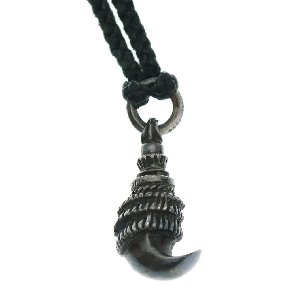 Chrome Hearts Chrome Hearts Crow Leather Braid Necklace Silverblack Size ONE SIZE - 3 Thumbnail