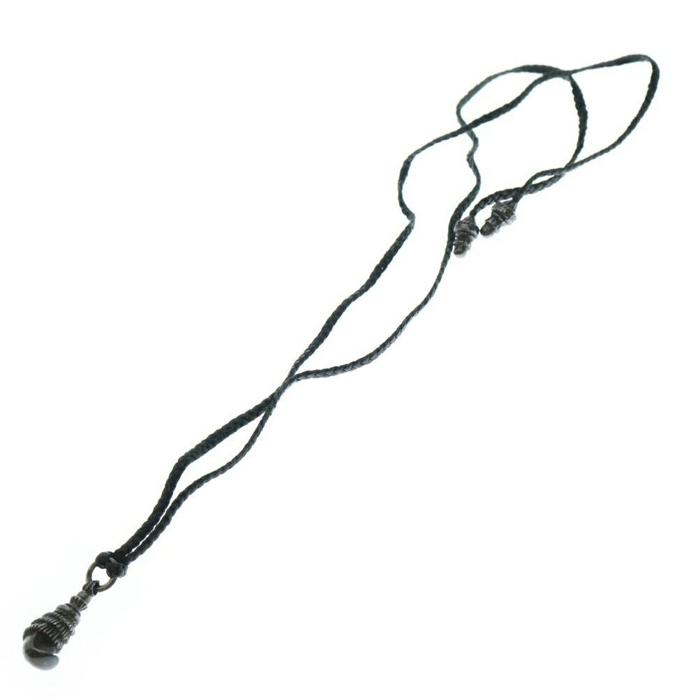 Chrome Hearts Chrome Hearts Crow Leather Braid Necklace Silverblack Size ONE SIZE - 2 Thumbnail