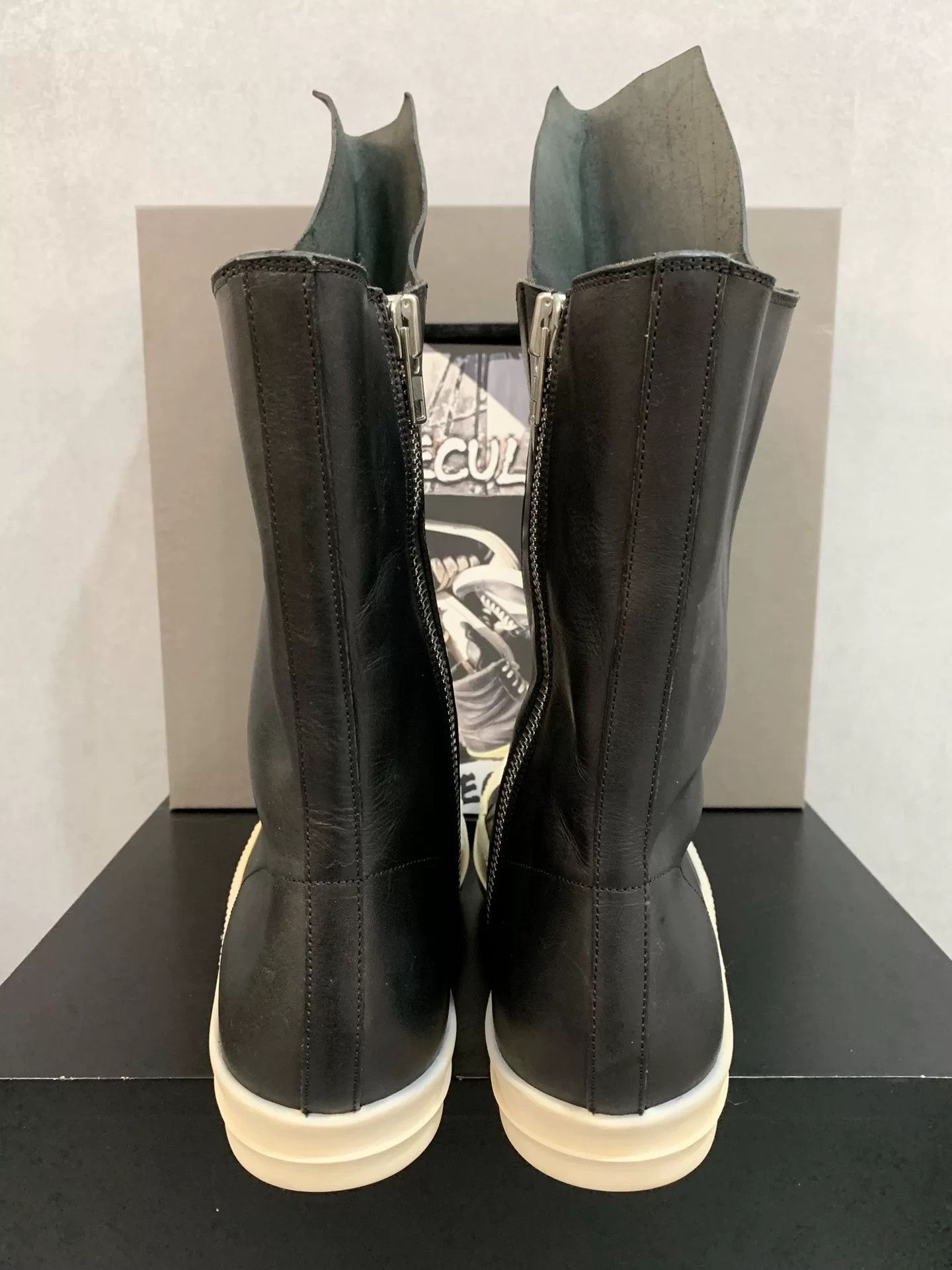 Rick Owens Rick Owens Leather Long Tongue Boots Size US 7.5 / EU 40-41 - 7 Thumbnail