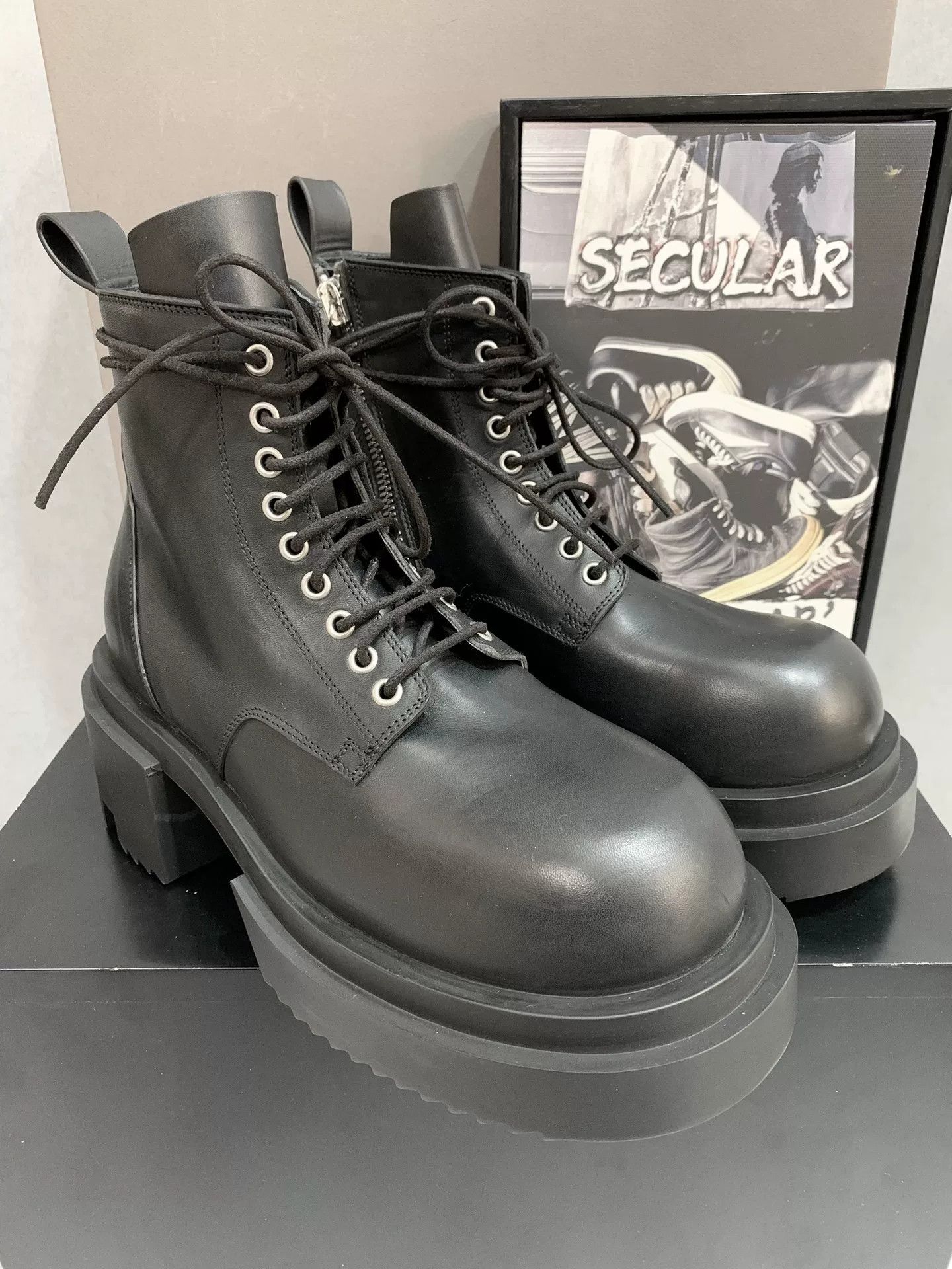 Rick Owens Rick Owens Bogun Show Thick-Soled Boots Size US 6 / EU 39 - 2 Thumbnail