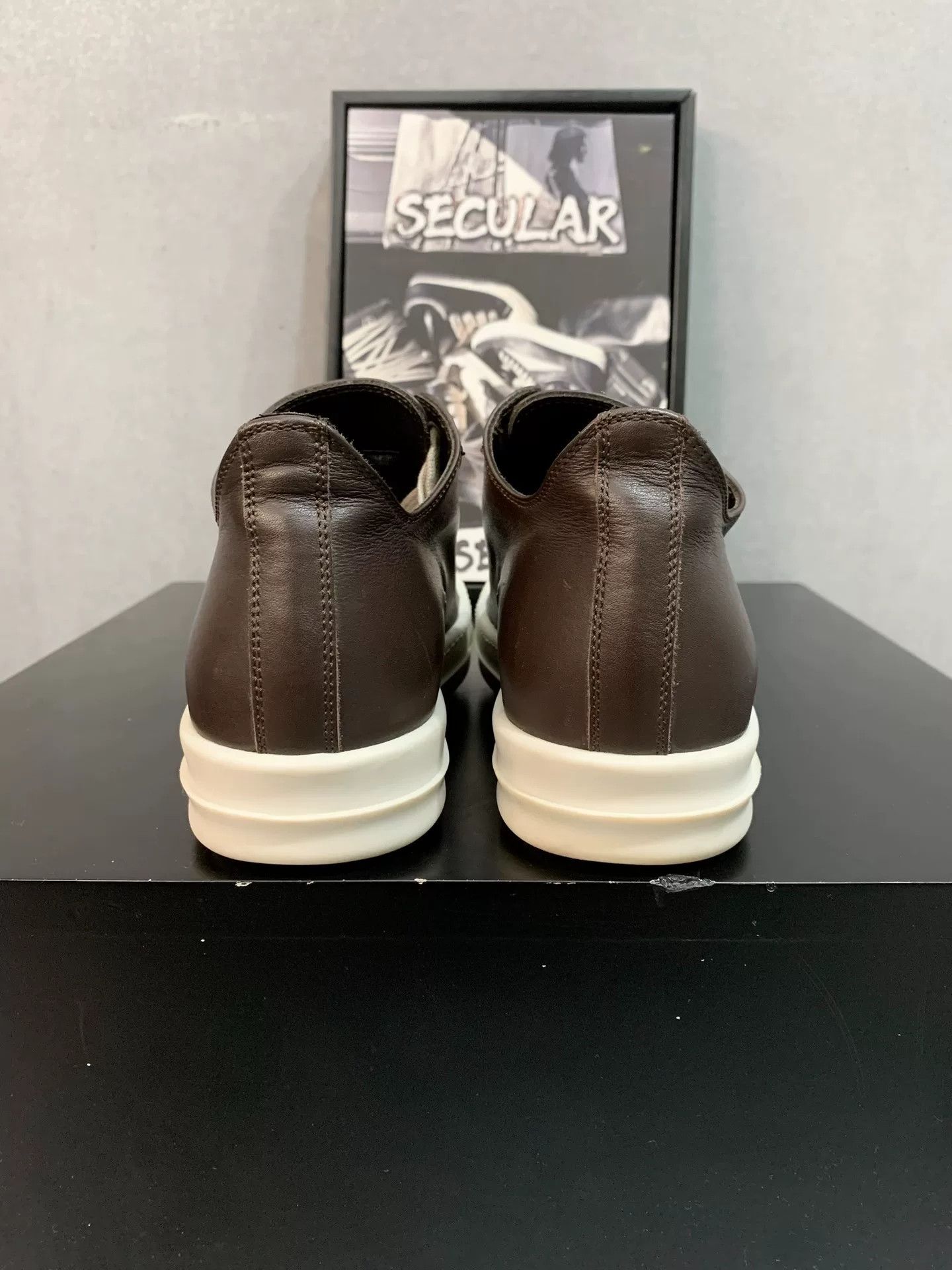Rick Owens Rick Owens Leather Low-Top Sneakers Size US 4 / IT 34 - 7 Thumbnail