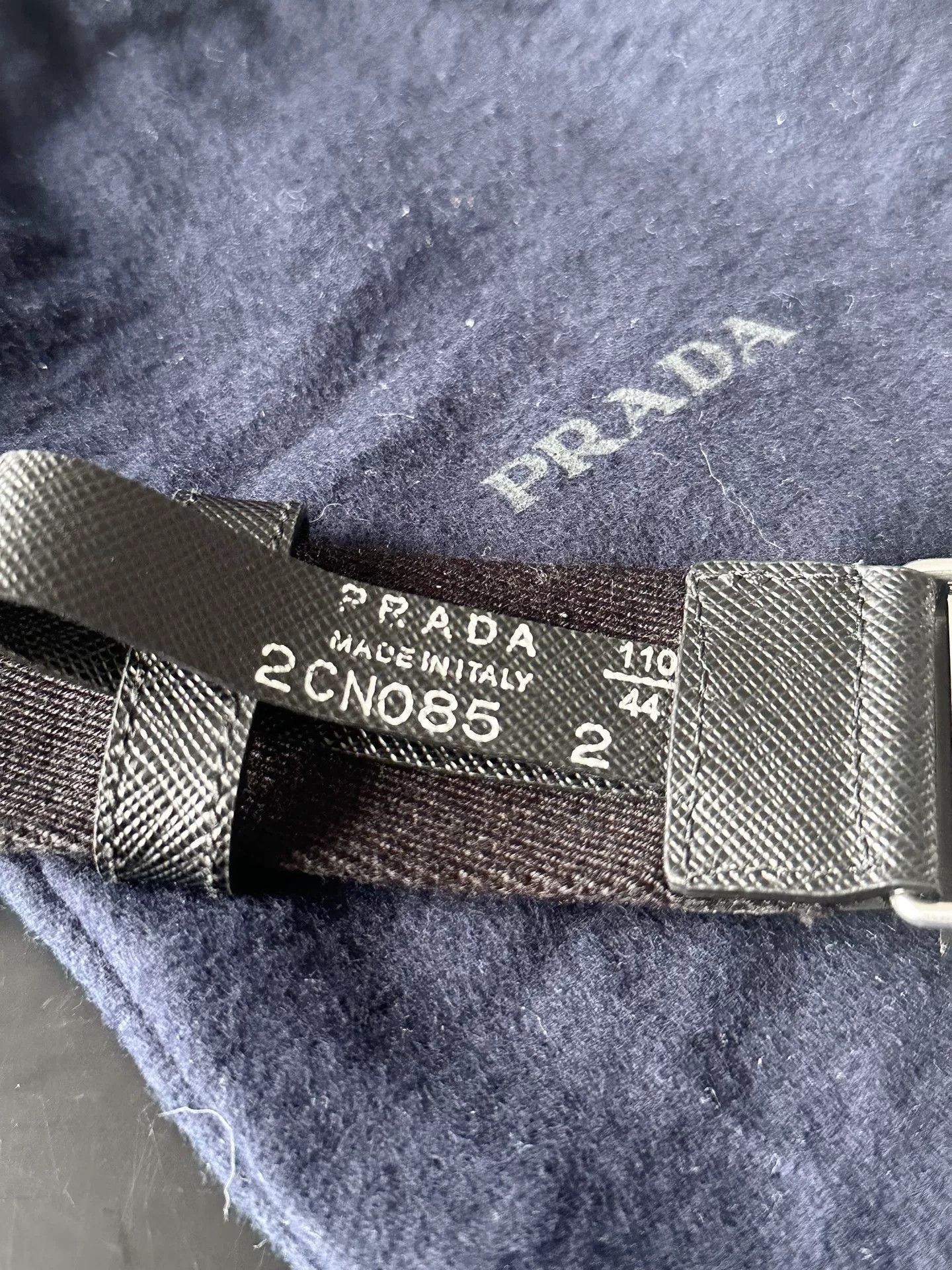Prada Prada Men's Classic Tower Buckle Belt Size ONE SIZE - 4 Thumbnail