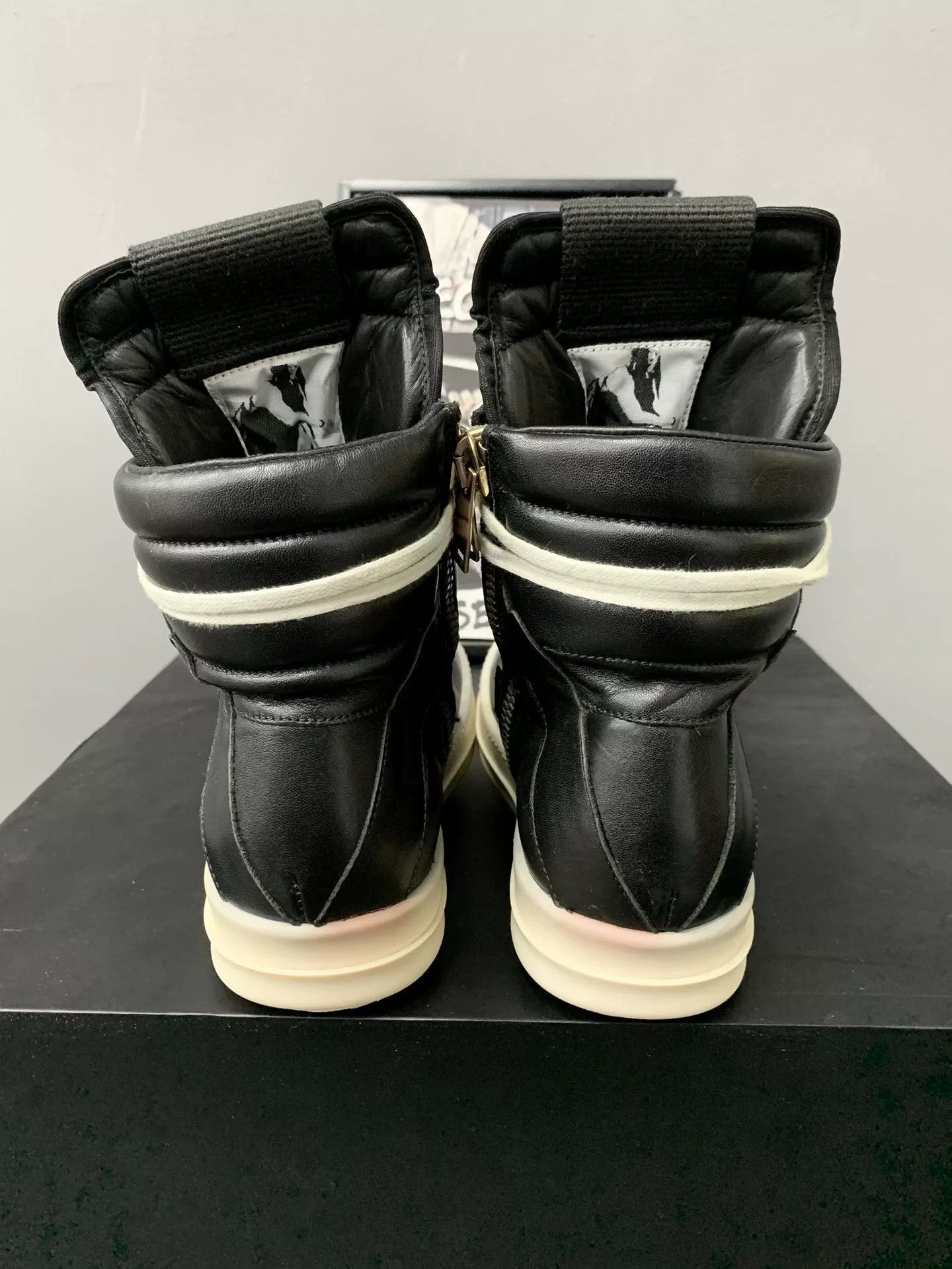Rick Owens Rick Owens Geobasket Black Leather Size US 5 / IT 35 - 7 Thumbnail