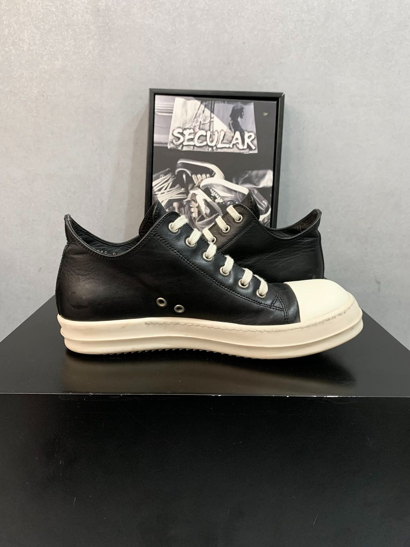 Rick Owens Rick Owens Leather Low-Top Sneakers Size US 8.5 / EU 41-42 - 5 Thumbnail