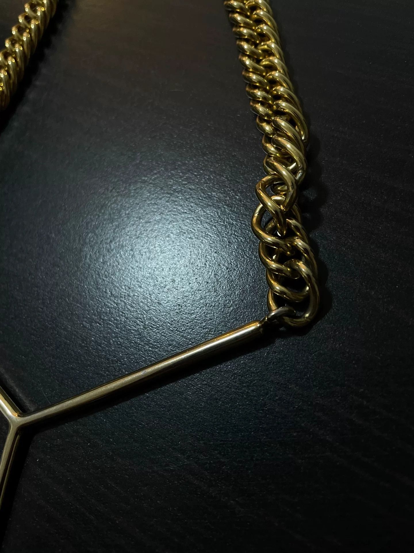 Y/Project Y Project Gold Y Logo Thick Necklace Size ONE SIZE - 4 Thumbnail