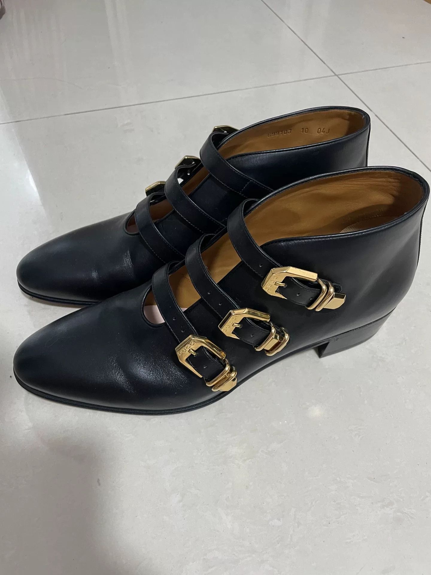 Gucci Gucci 2022 Love Parade Gold Buckle Boots Size US 10 / EU 43 - 3 Thumbnail