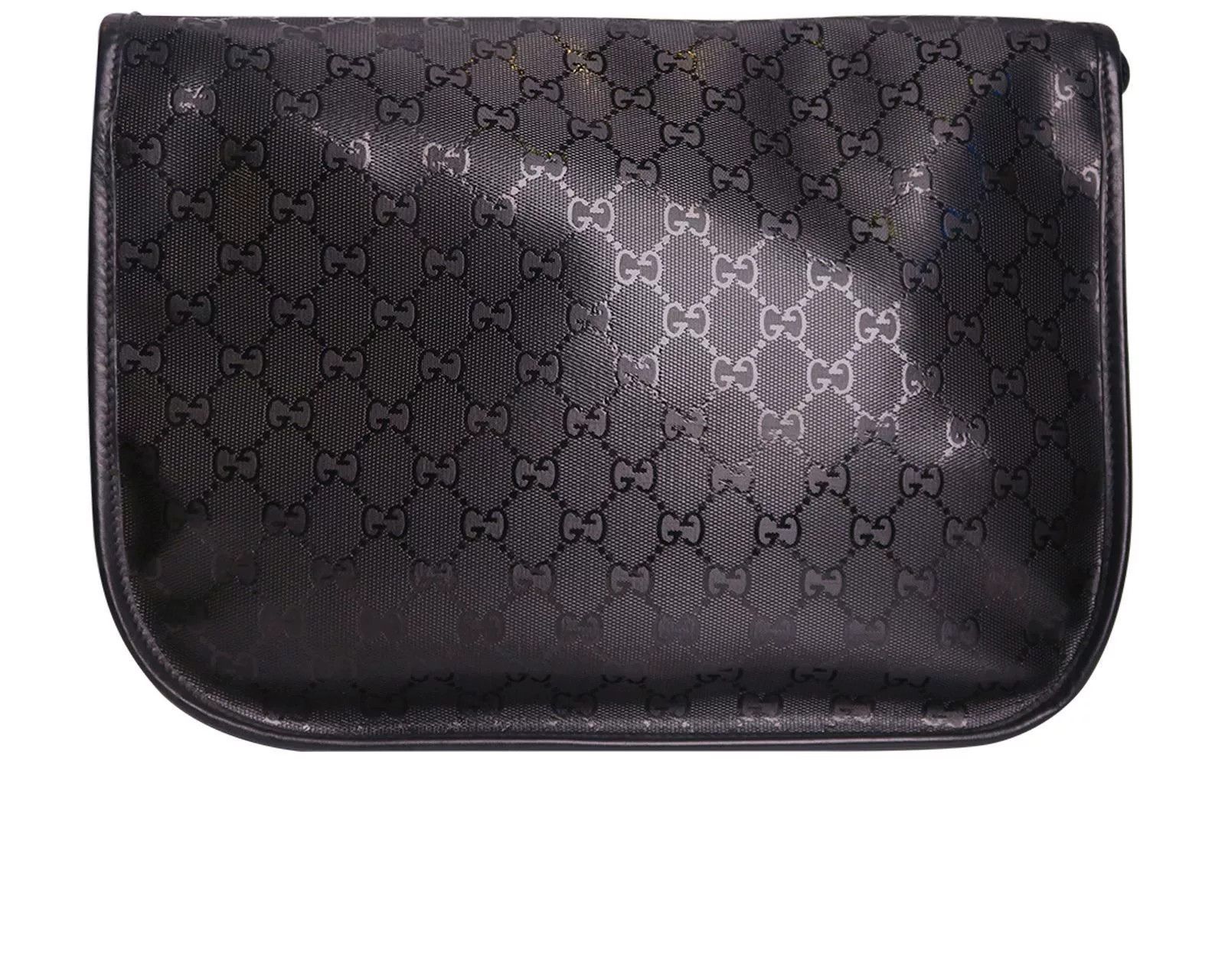 Gucci Gucci GG Monogram Double Buckle Leather Messenger Bag Size ONE SIZE - 3 Thumbnail