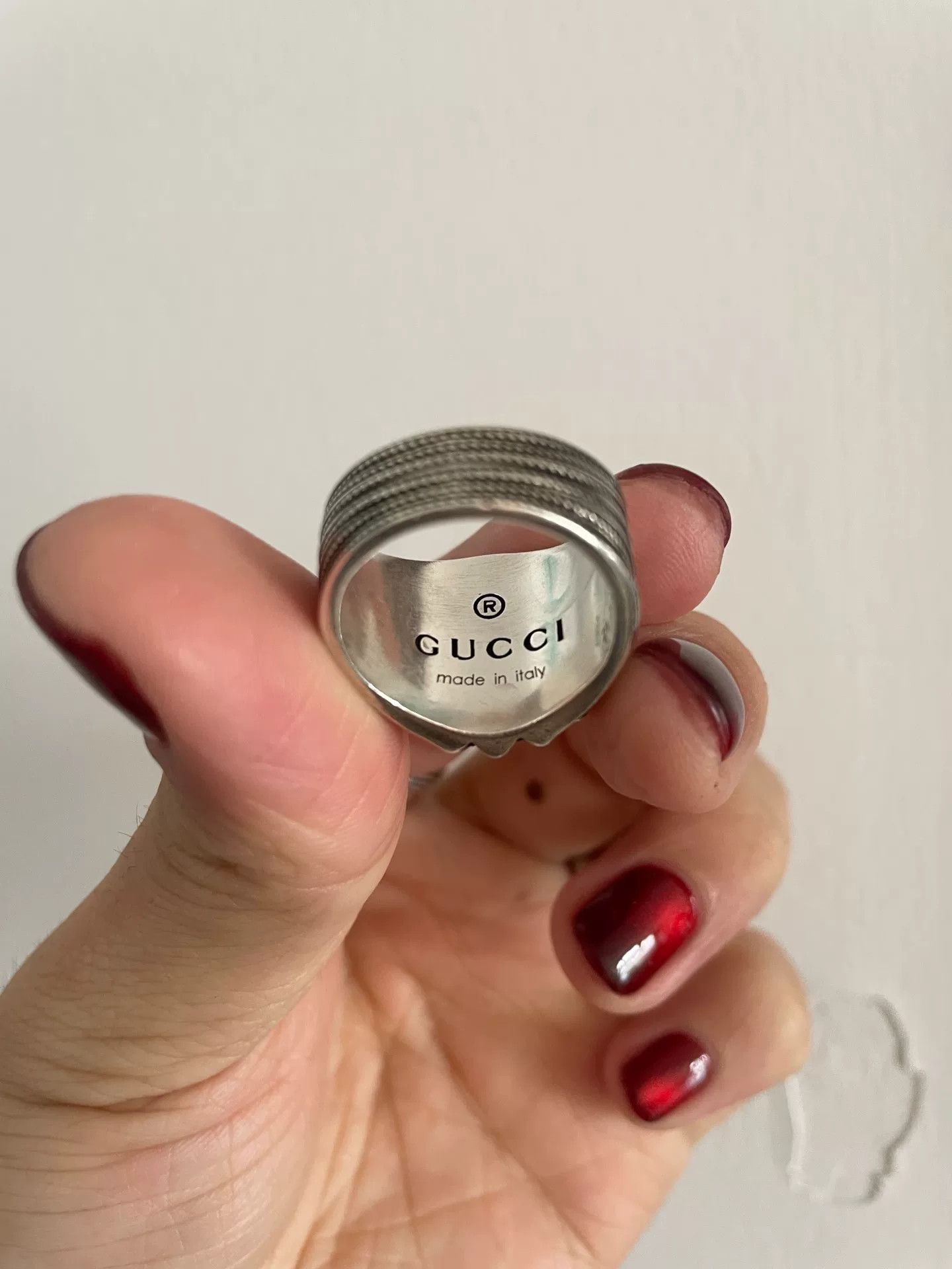 Gucci Gucci Logo Flower Silver Ring Size ONE SIZE - 2 Thumbnail