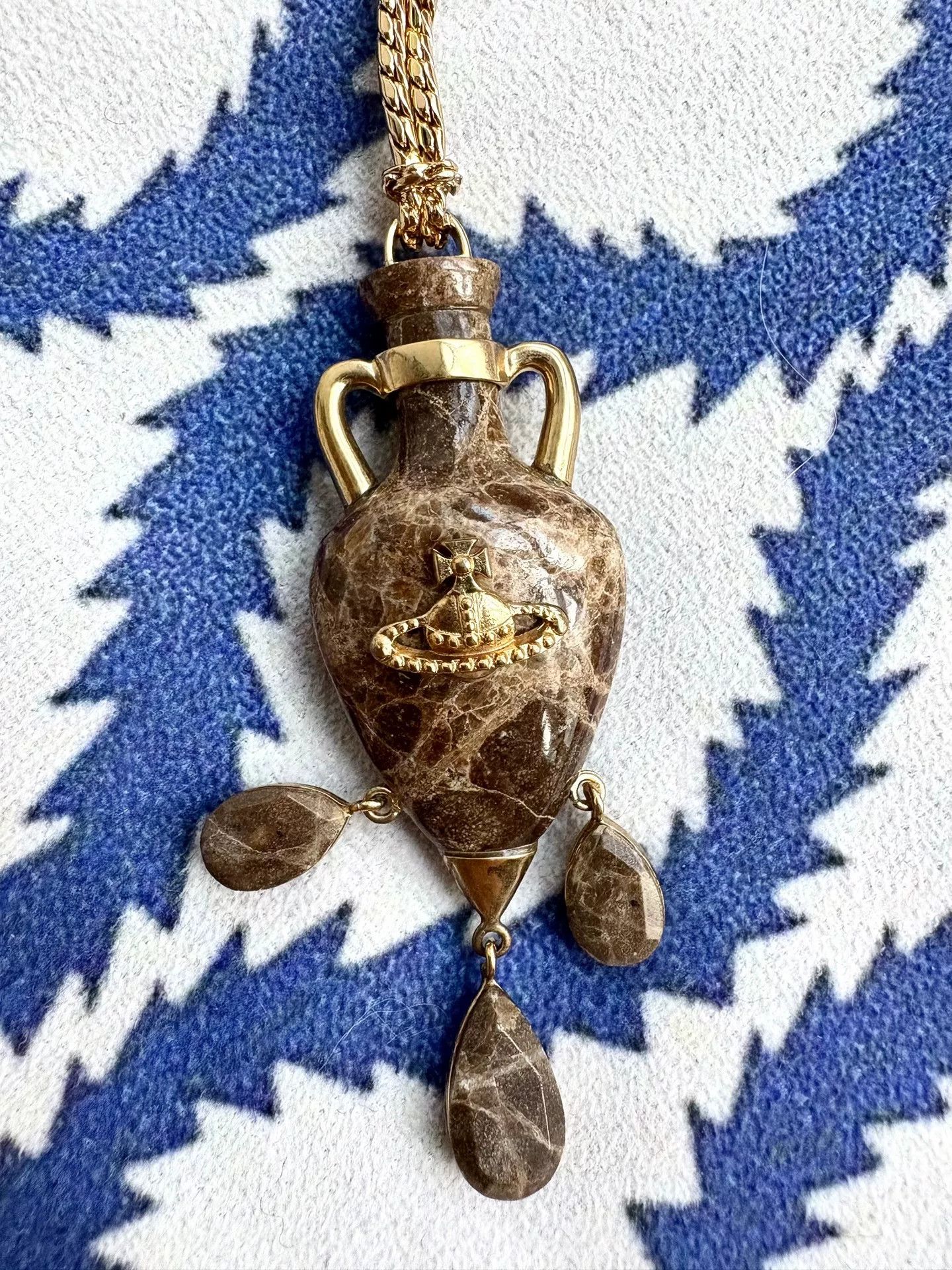 Vivienne Westwood Vivienne Westwood Vintage Marble Vase Necklace Size ONE SIZE - 2 Thumbnail