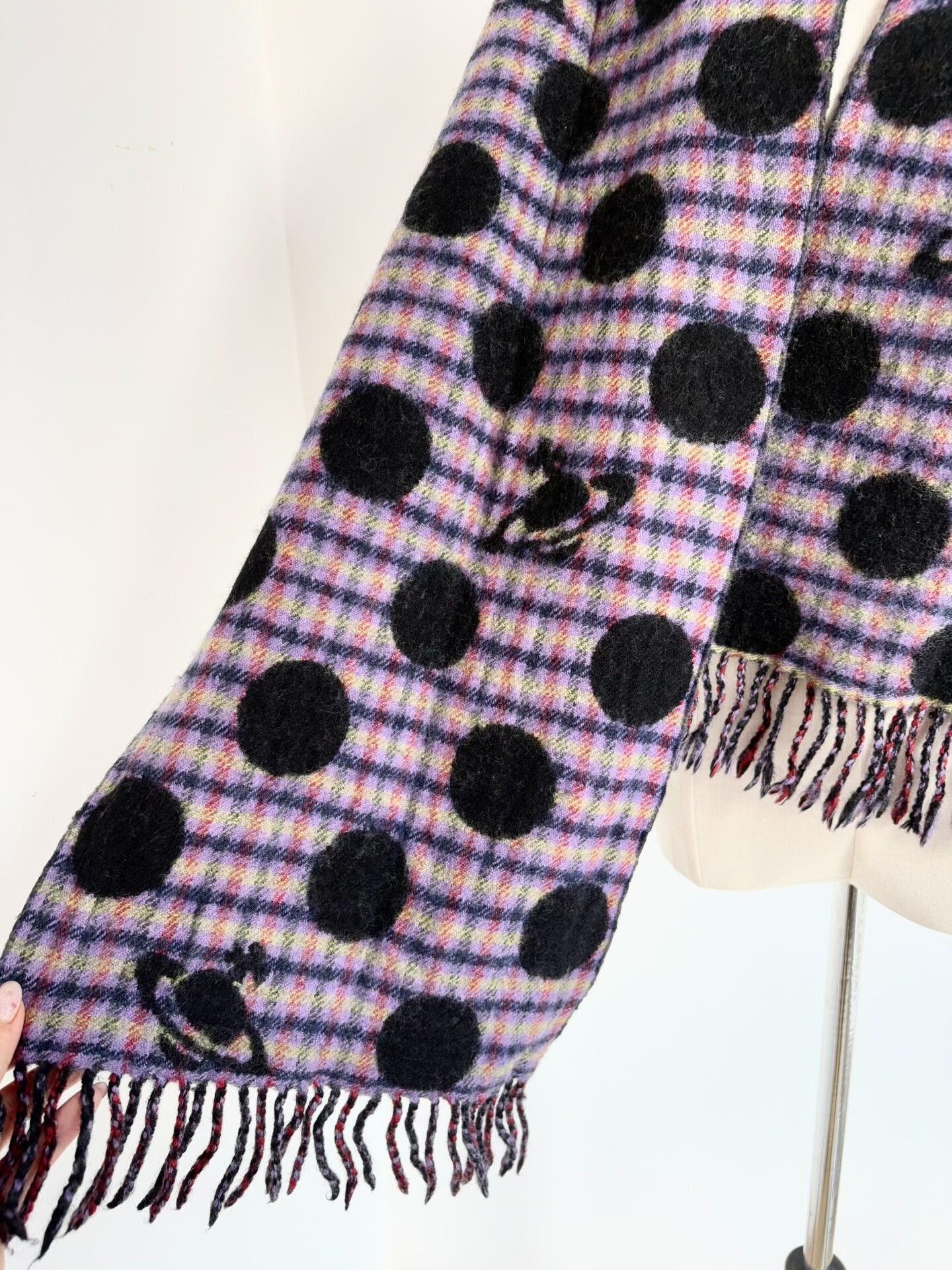 Vivienne Westwood Vintage Polka Dot Saturn Scarf