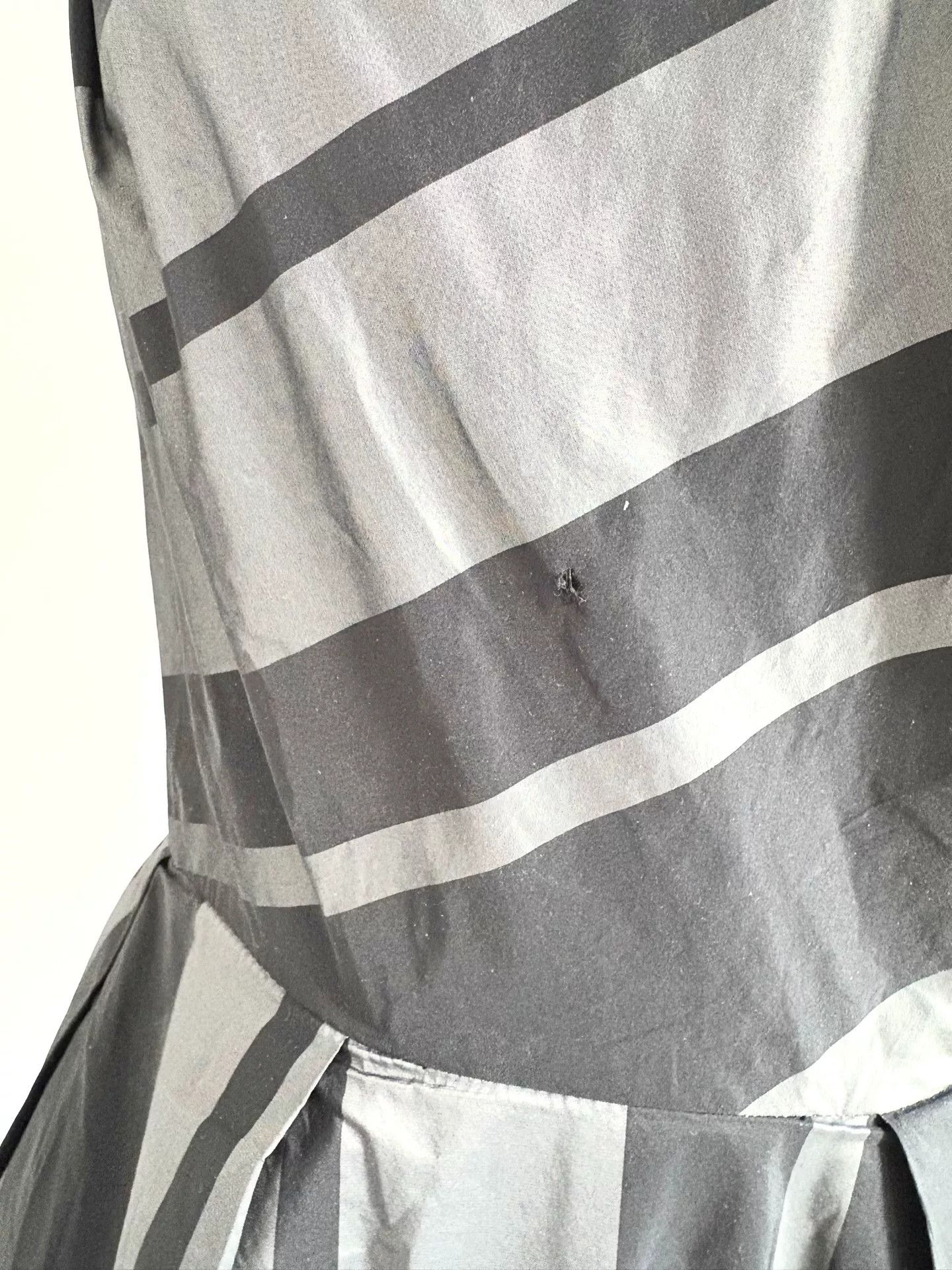 Vivienne Westwood Vivienne Westwood Gray Black Stripe Dress Size L / US 10 / IT 46 - 7 Thumbnail