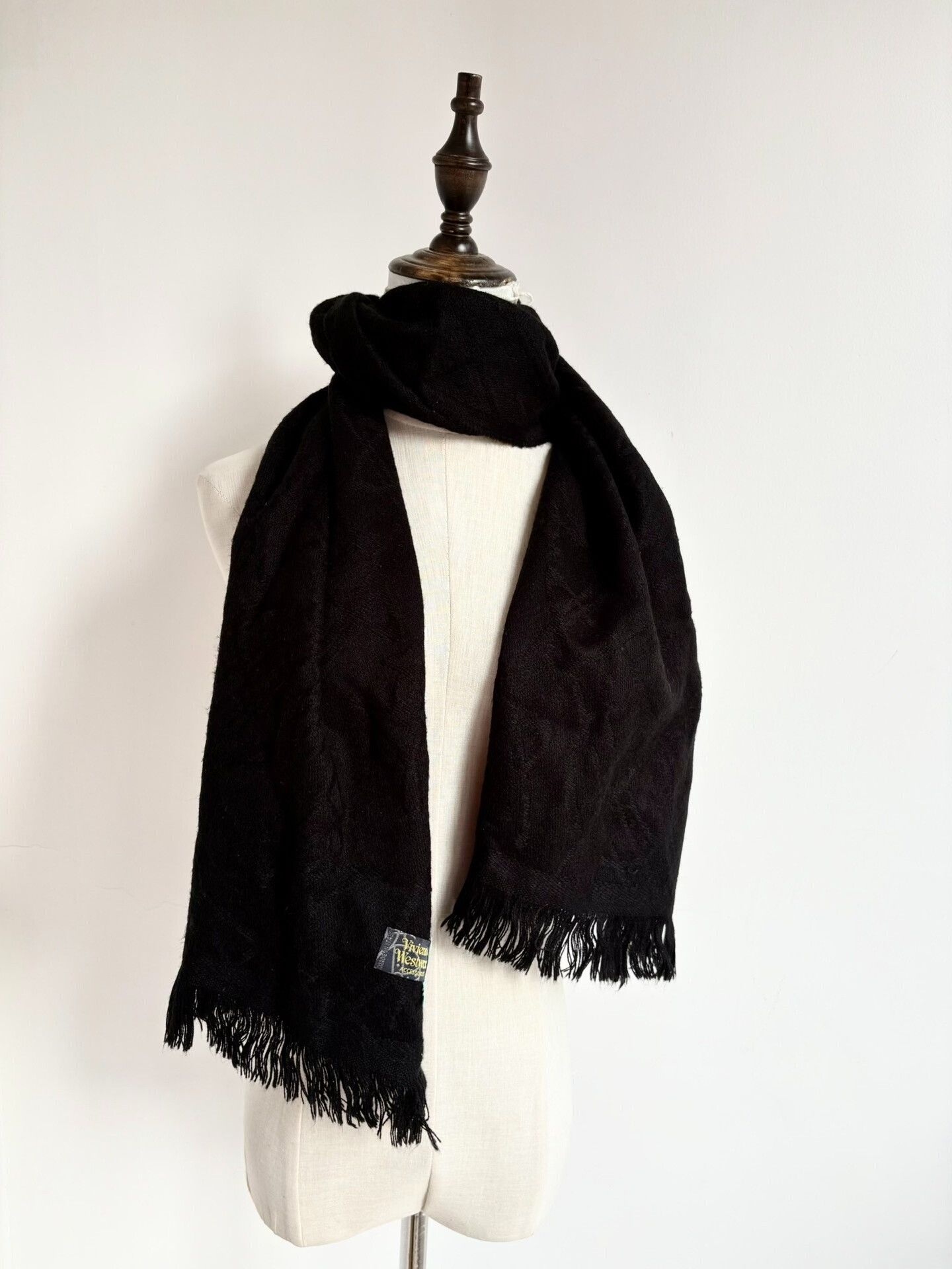 Vivienne Westwood Vivienne Westwood Vintage Black Saturn Scarf Size ONE SIZE - 3 Thumbnail
