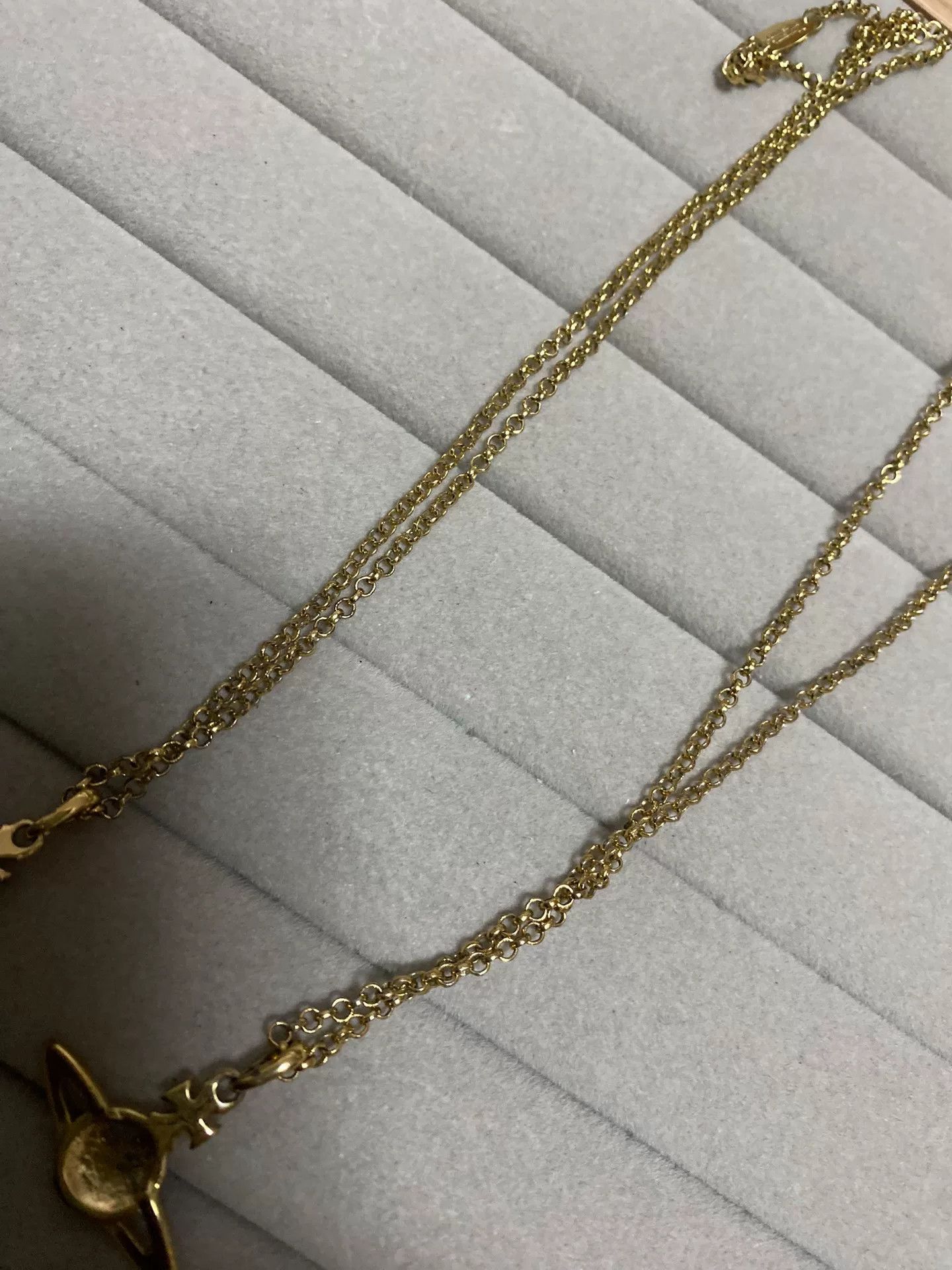 Vivienne Westwood Vivienne Westwood Pink Crystal Saturn Necklace Size ONE SIZE - 4 Thumbnail